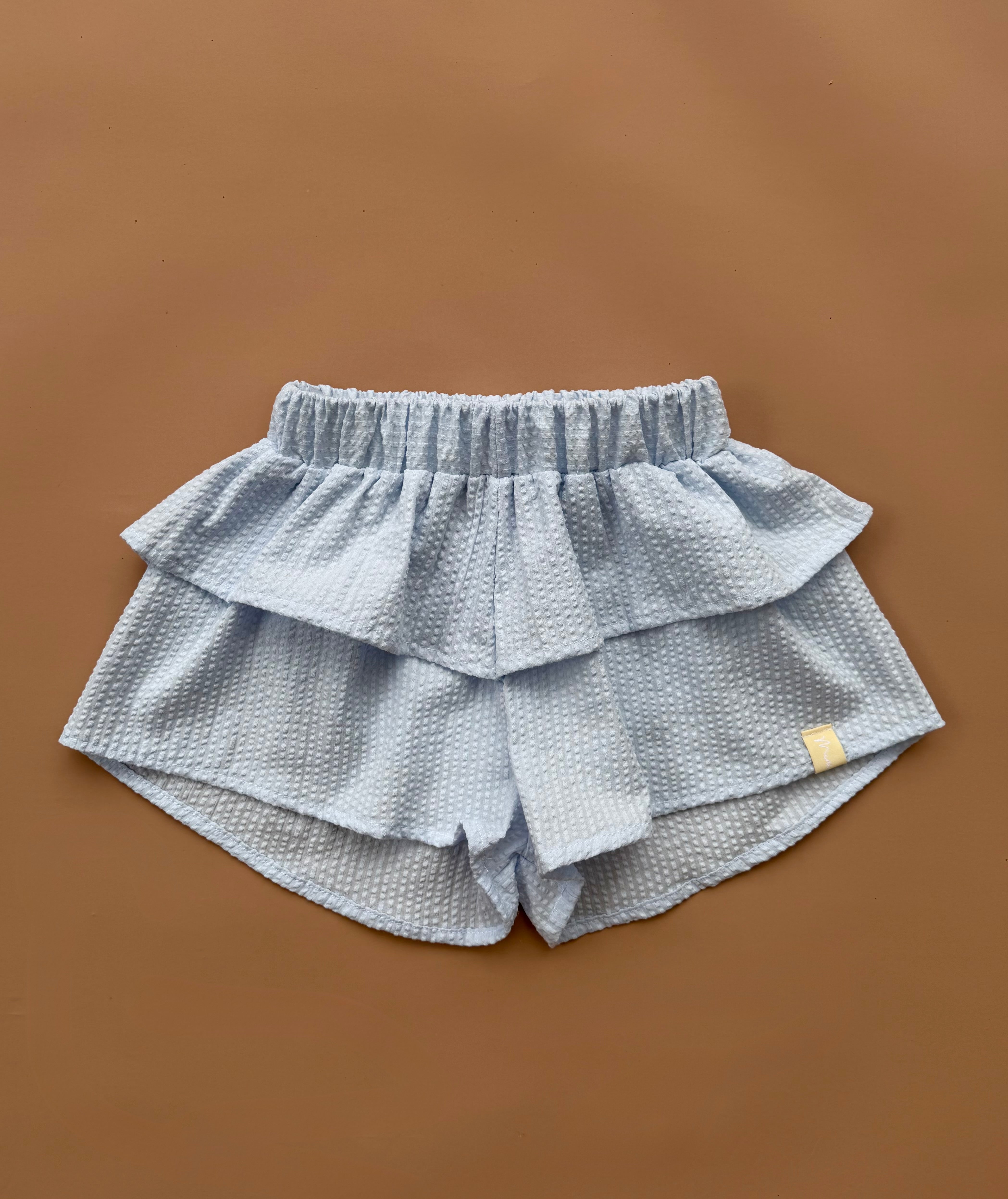 Kendall Shorts - Ice Blue Seersucker
