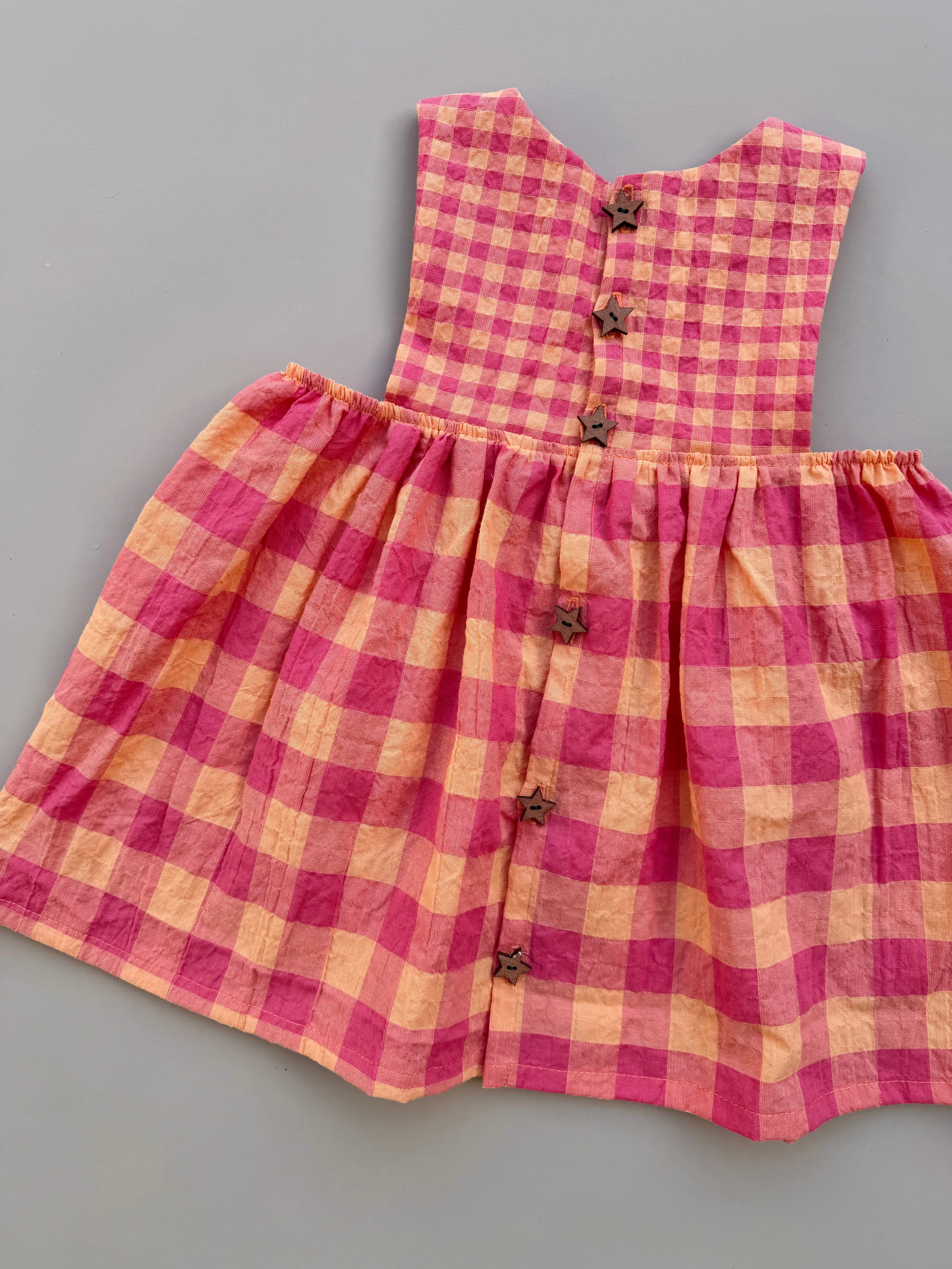 Minna Dress - Melon Crush Gingham