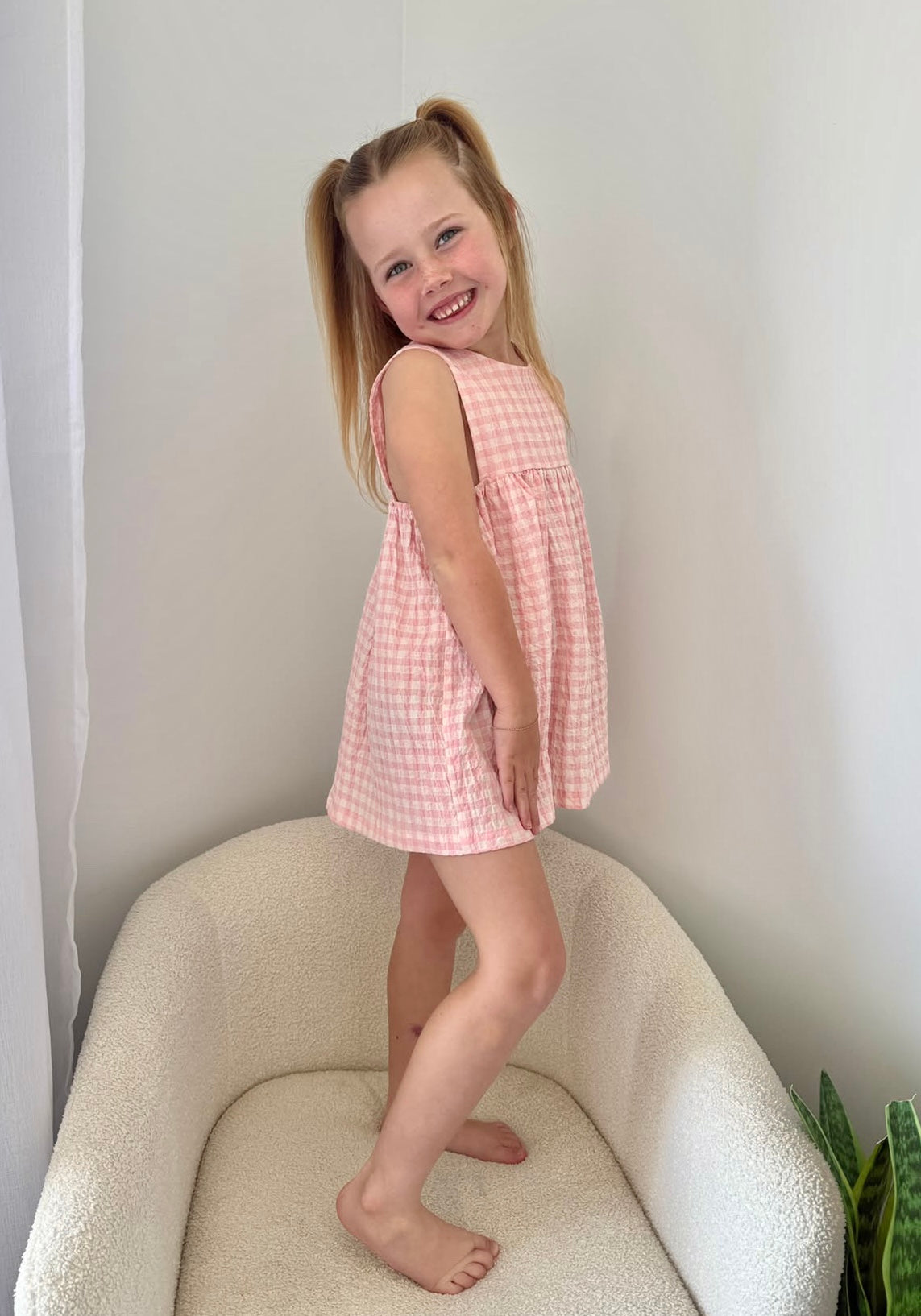 Minna Dress - Candy Gingham
