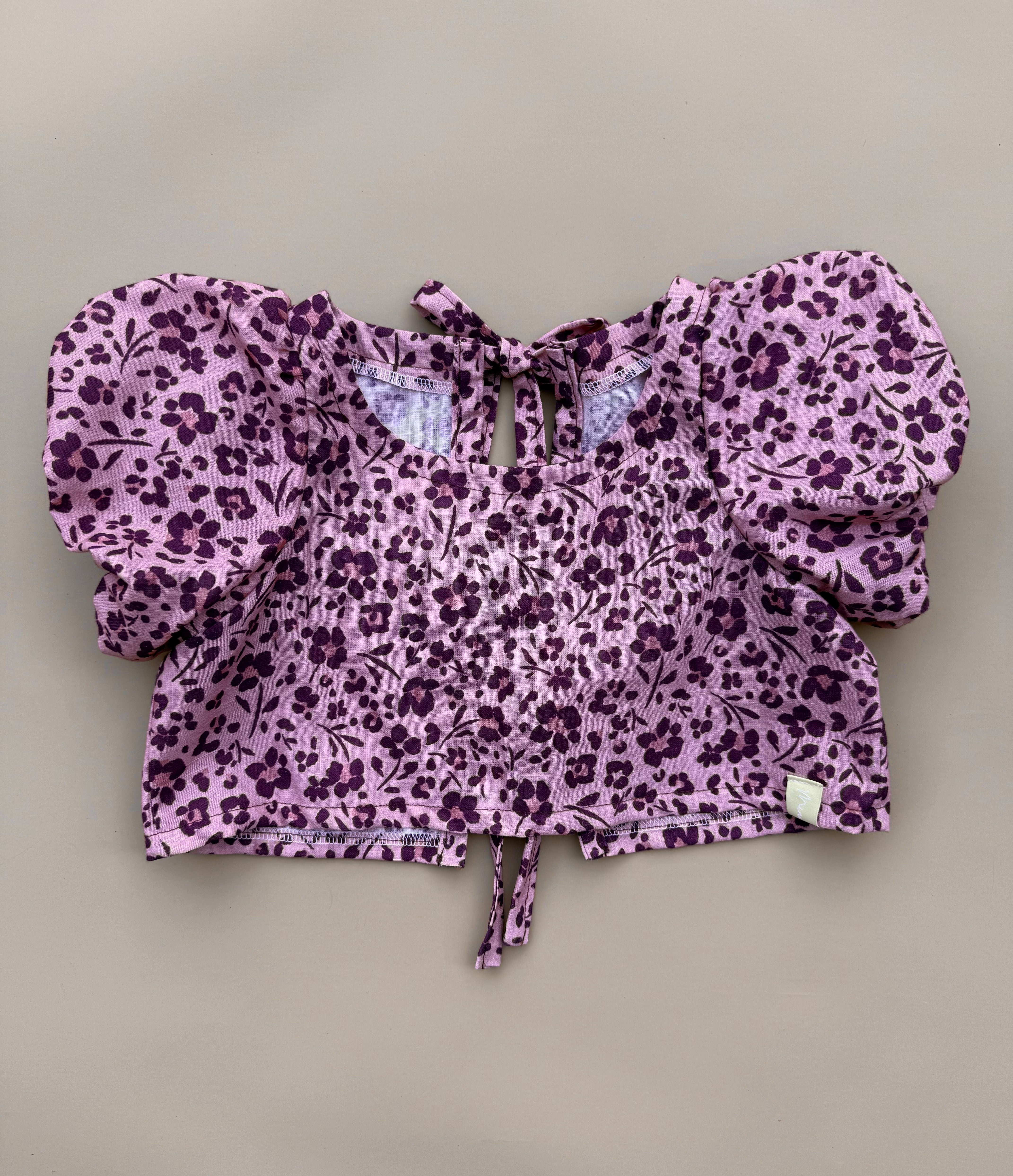 Elora Top - Animal Floral
