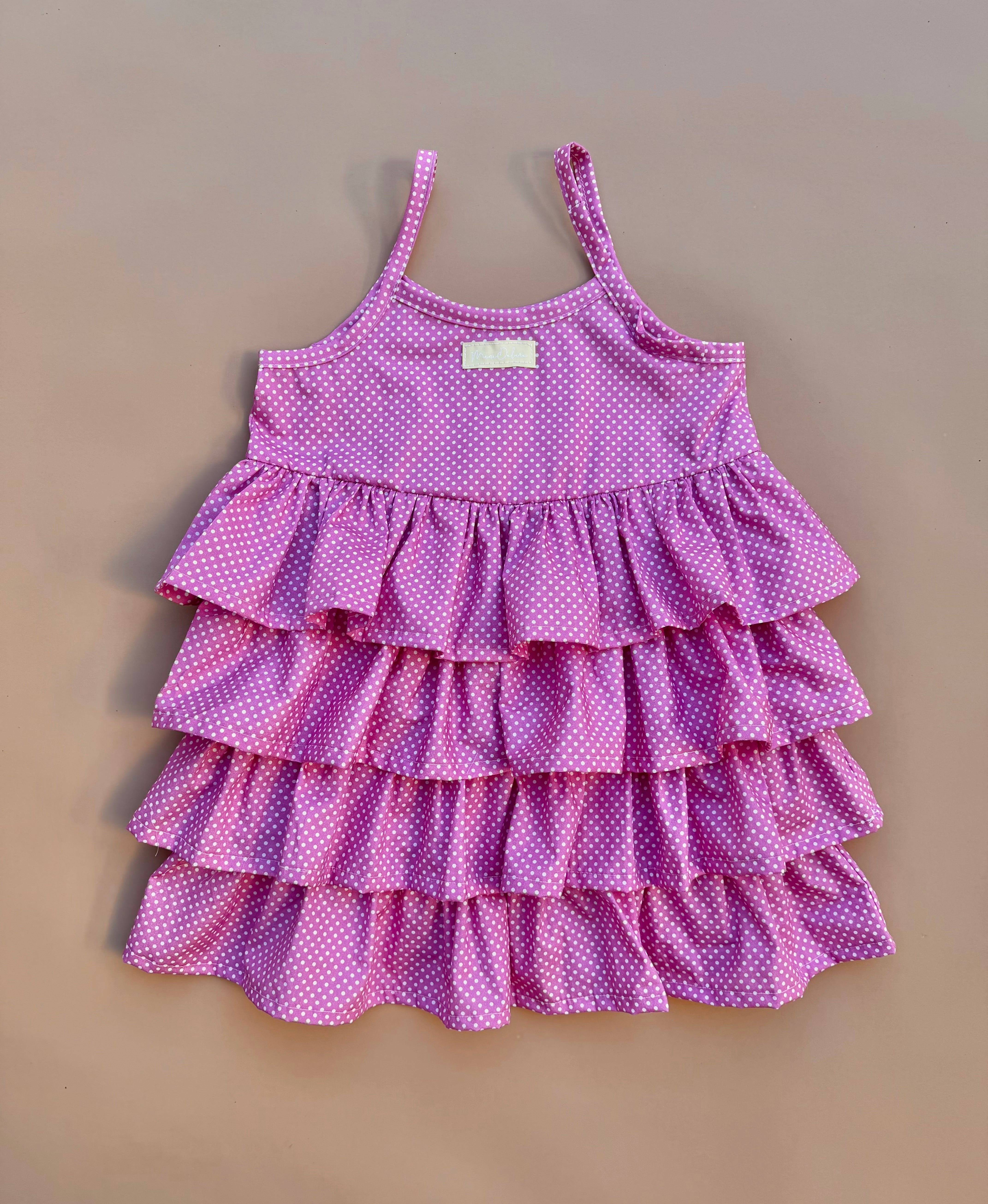 RaRa Dress - Fuchsia Dot