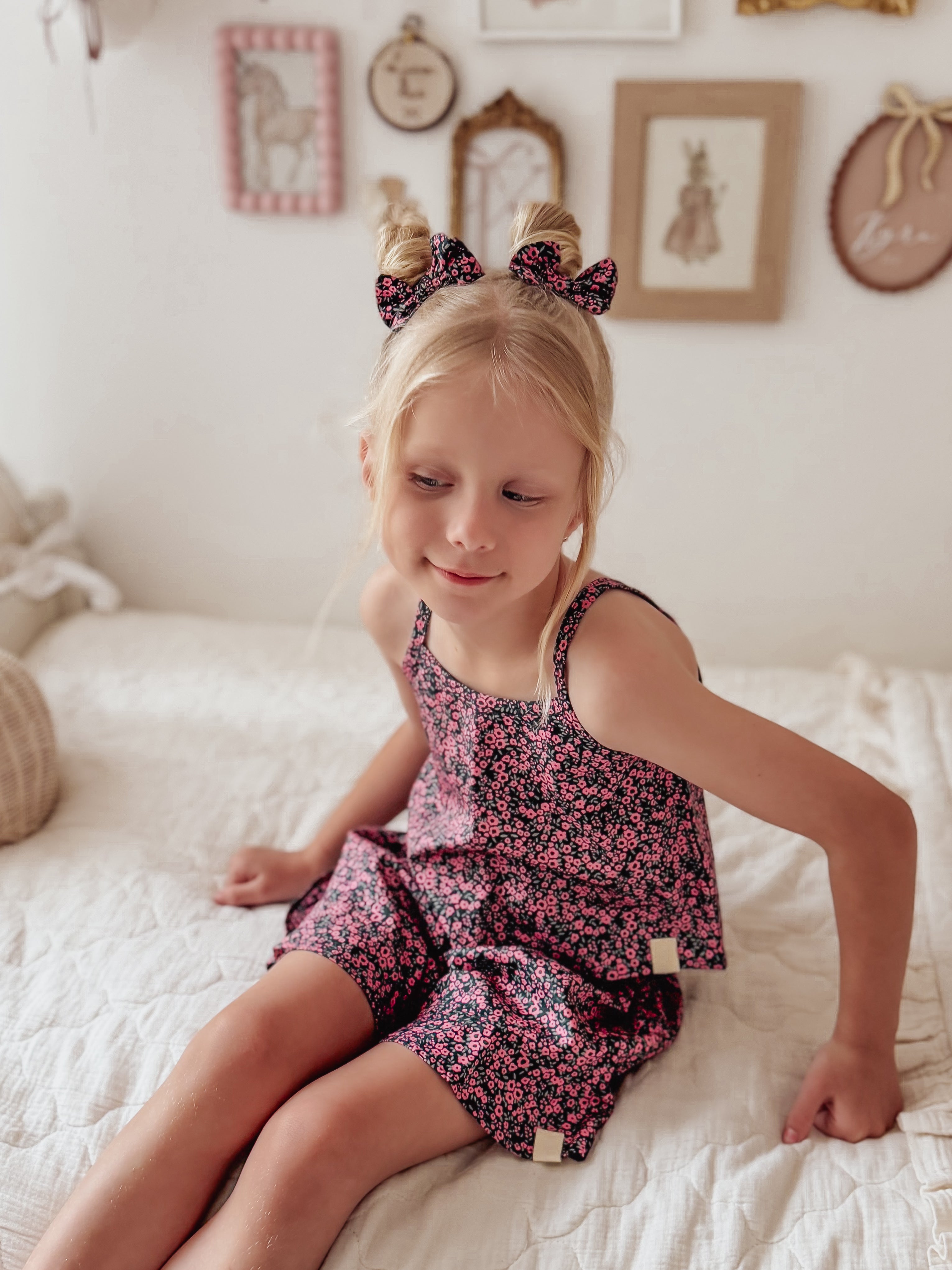 Bow Clip Set - Pippa Floral
