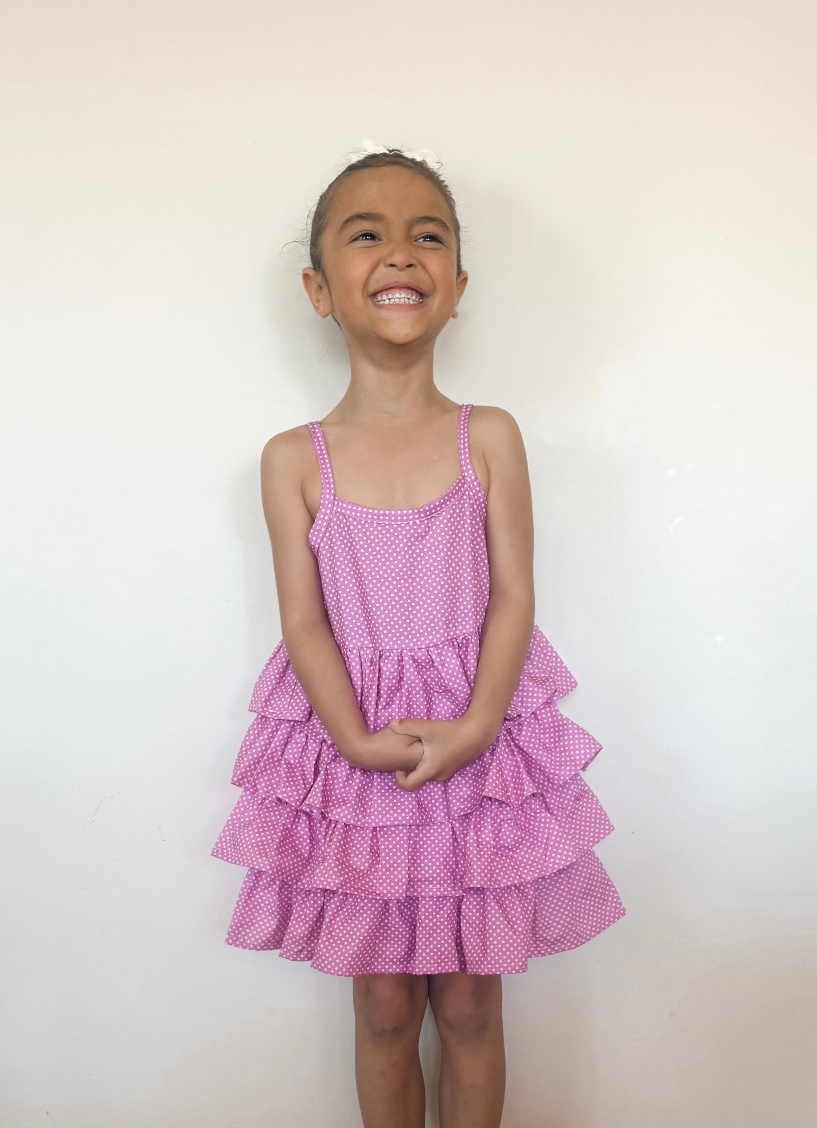 RaRa Dress - Fuchsia Dot