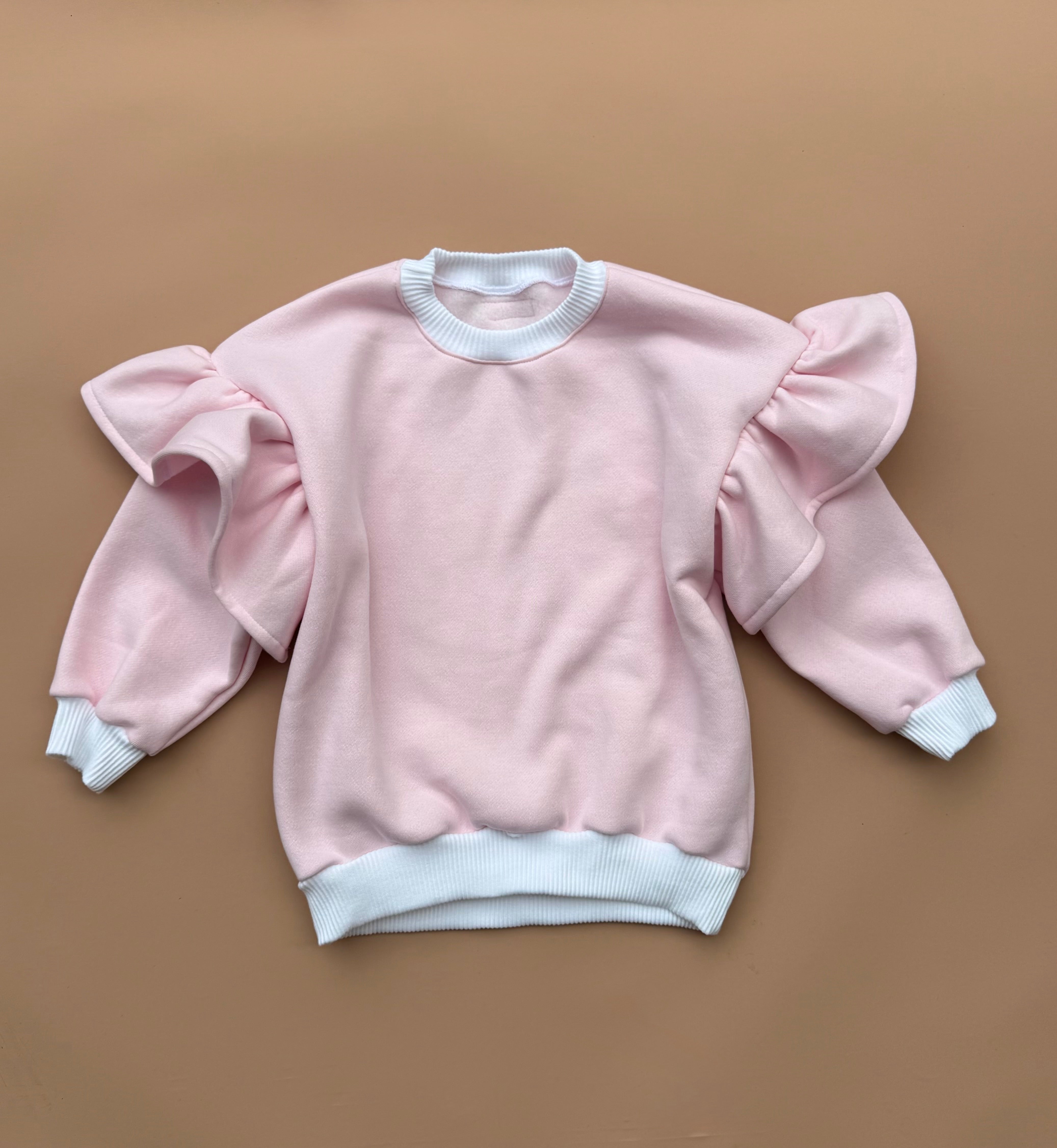 Oversized Frillie Pullover - Iced Pink