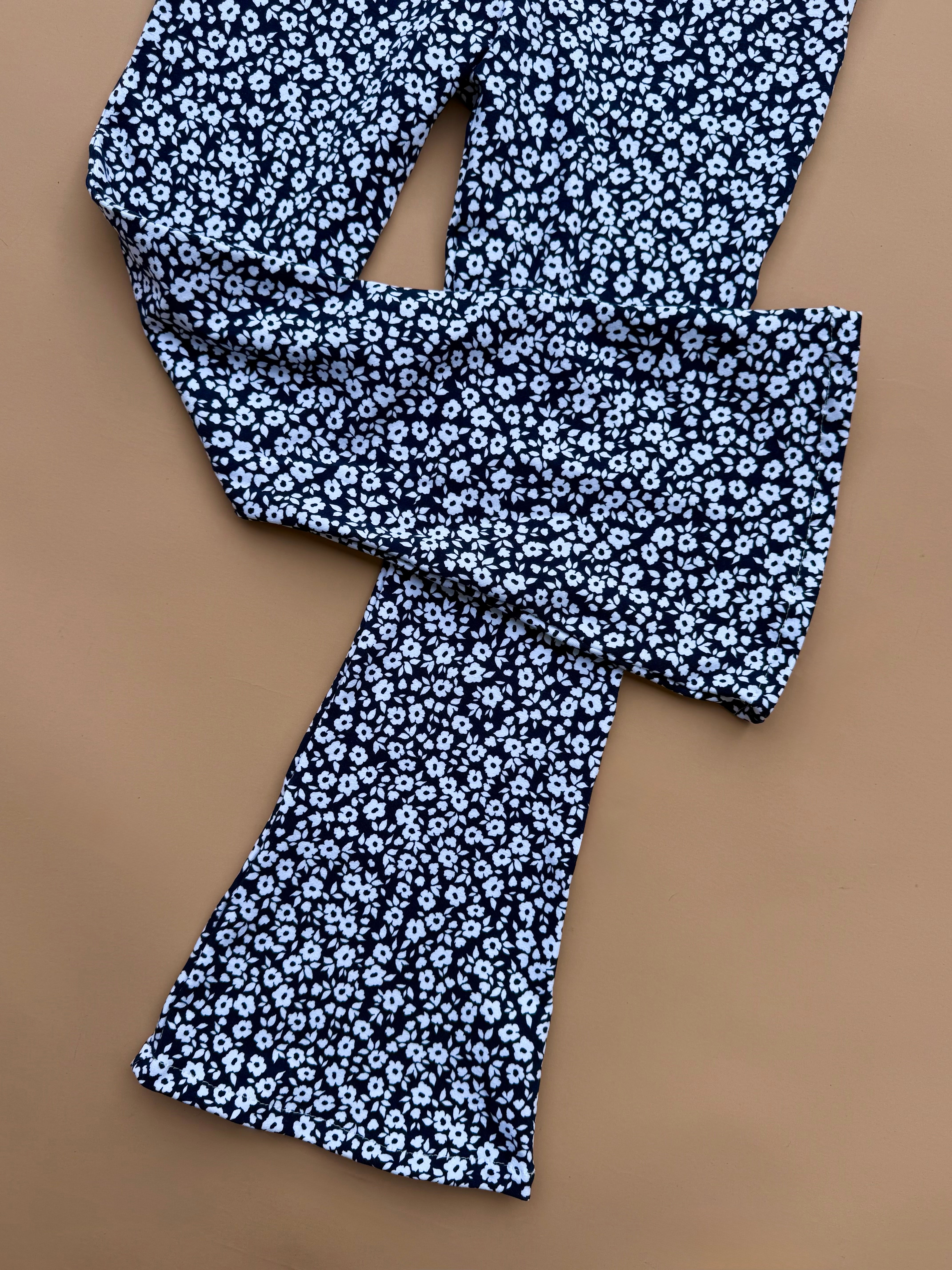 Flare Leggings - Navy Floral