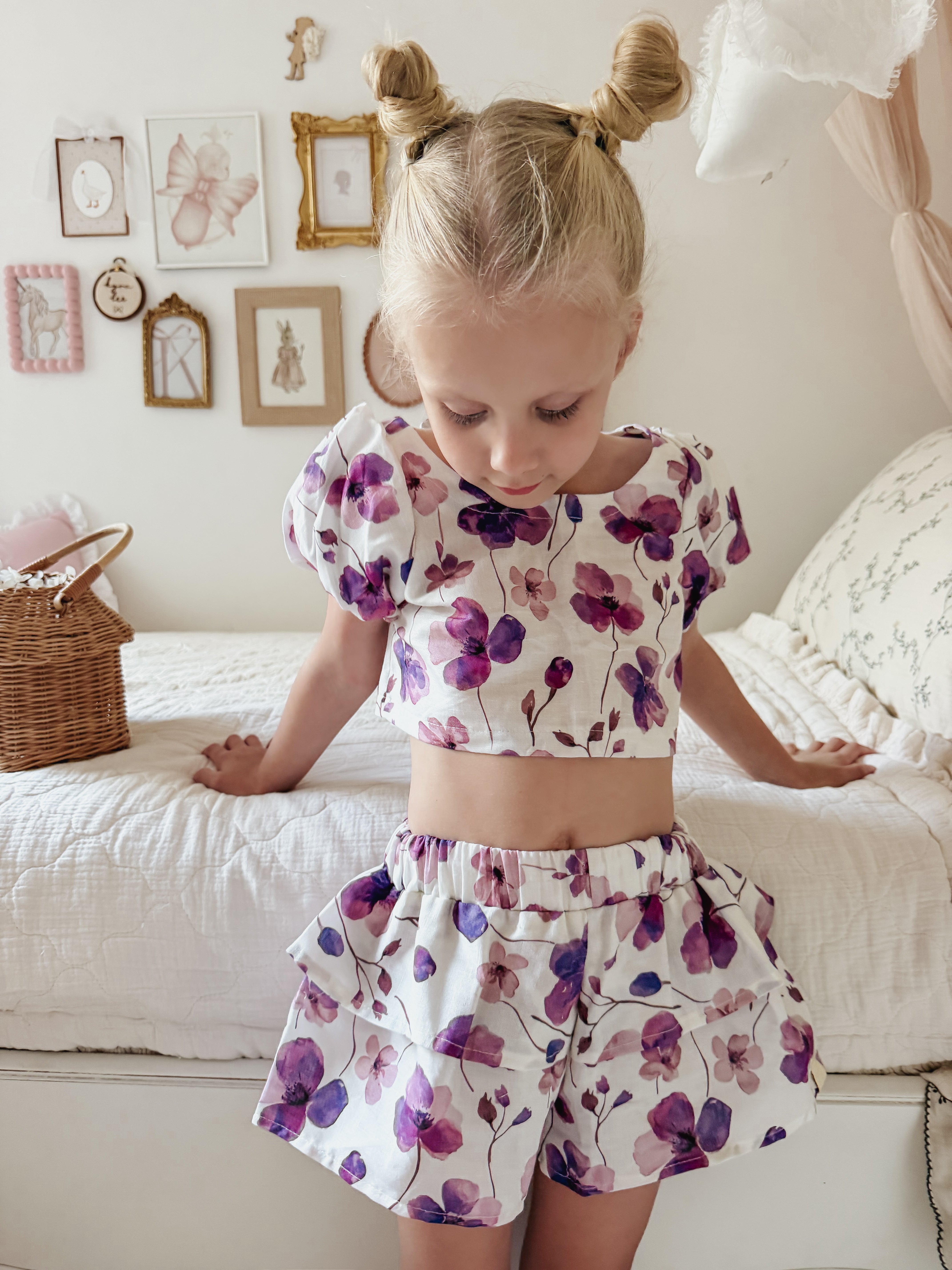 Kendall Shorts - Violets