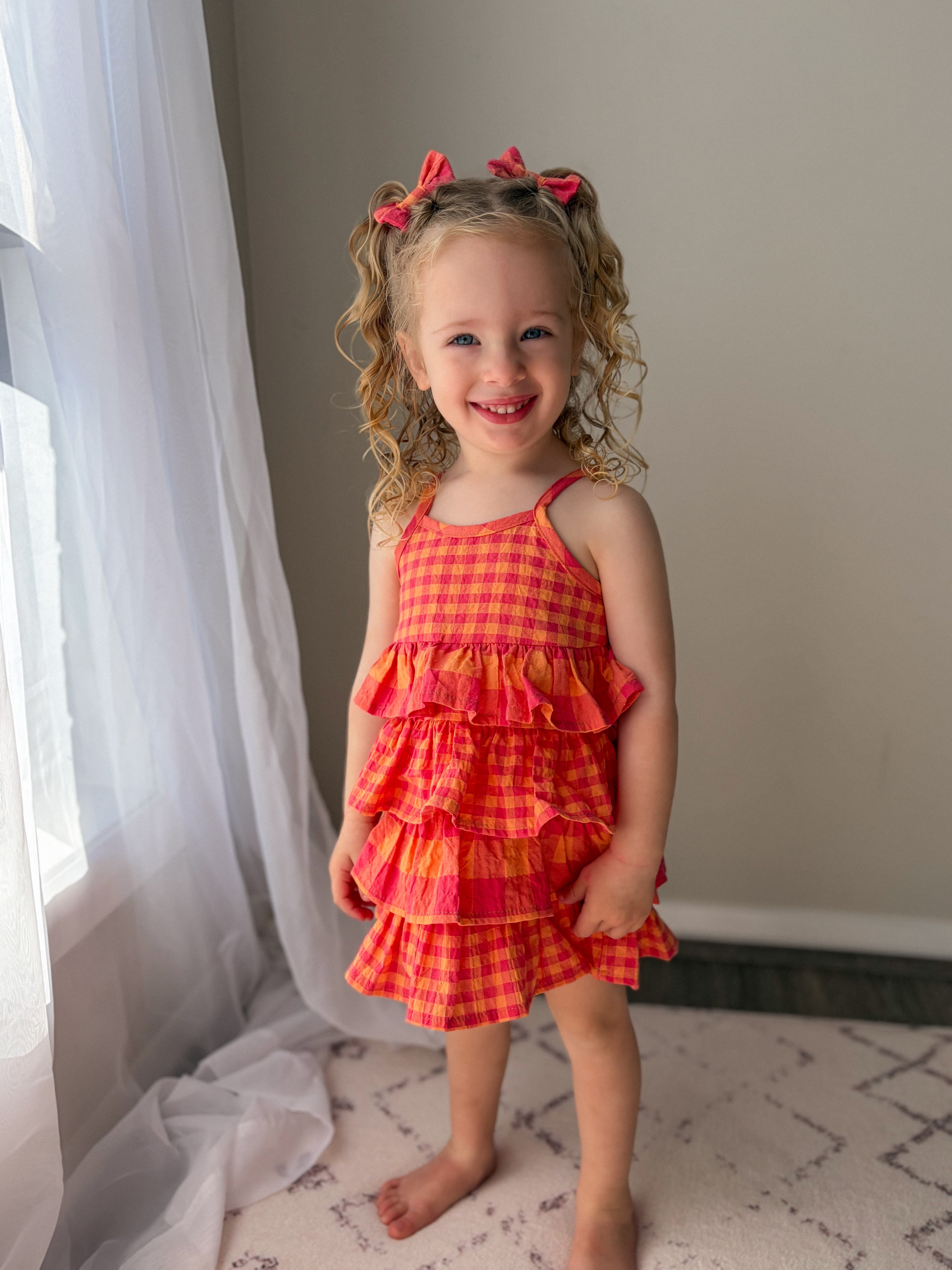 RaRa Dress - Melon Crush Gingham