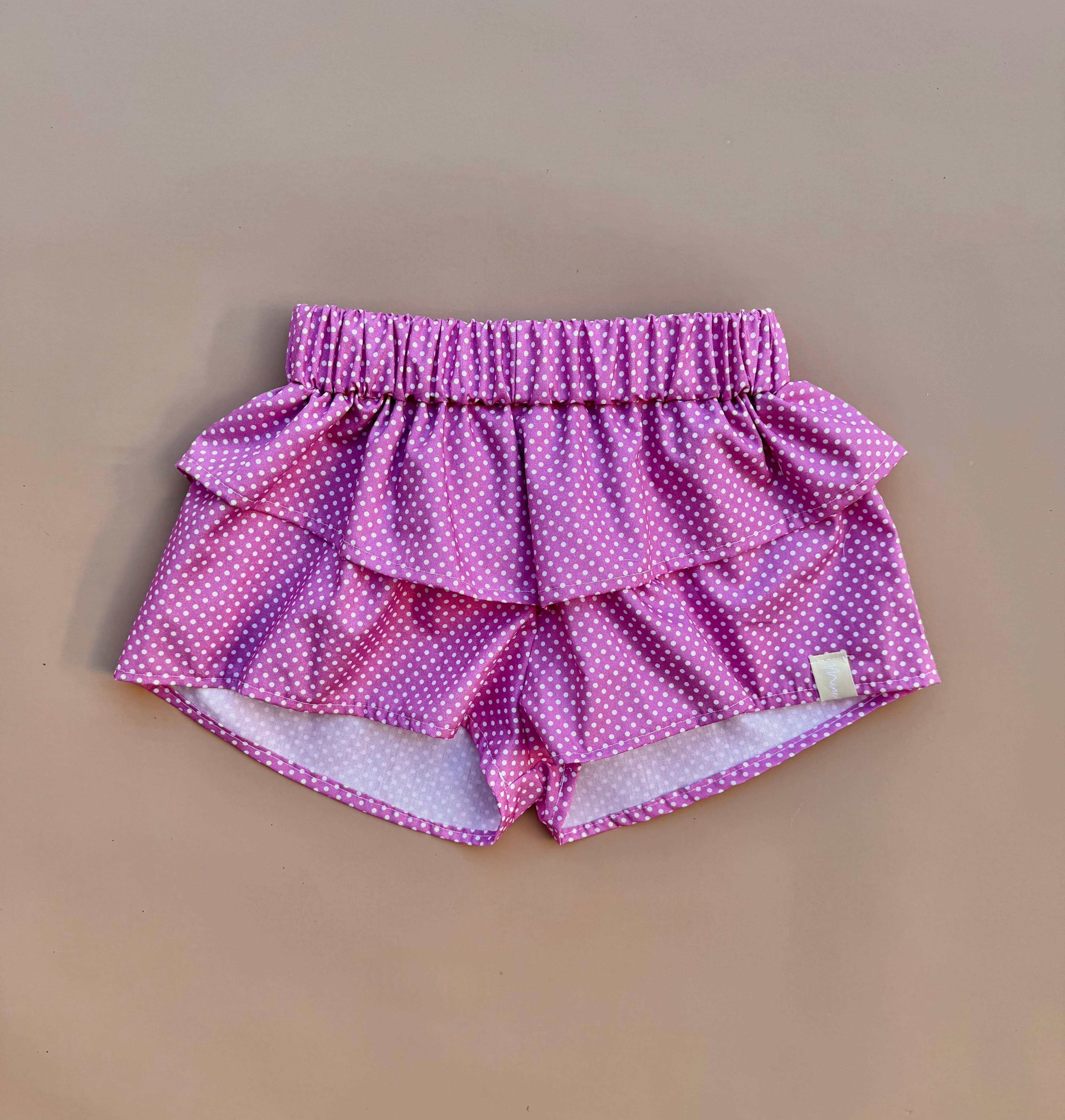 Kendall Shorts - Fuchsia Dot