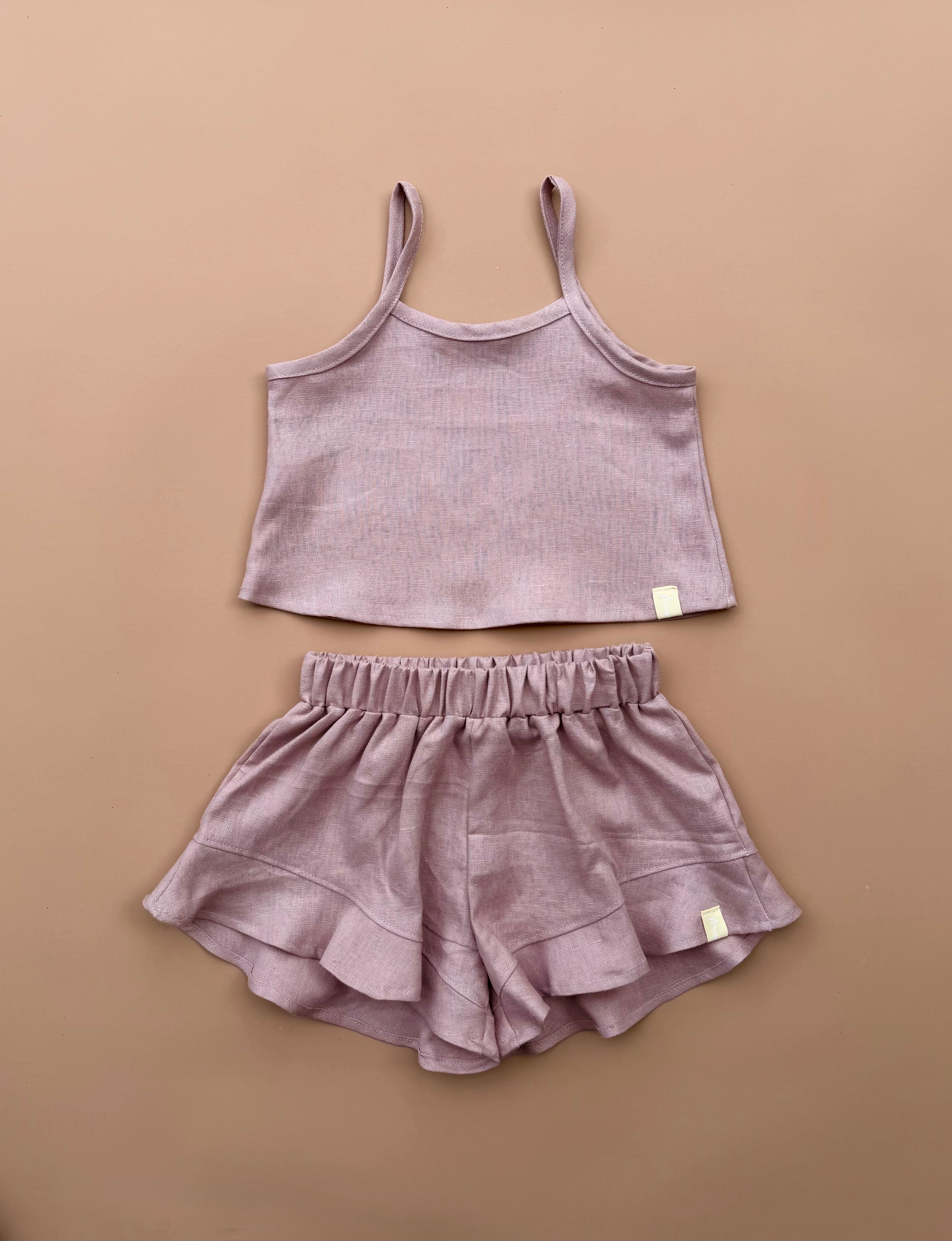Cropped Cami - Musk Linen