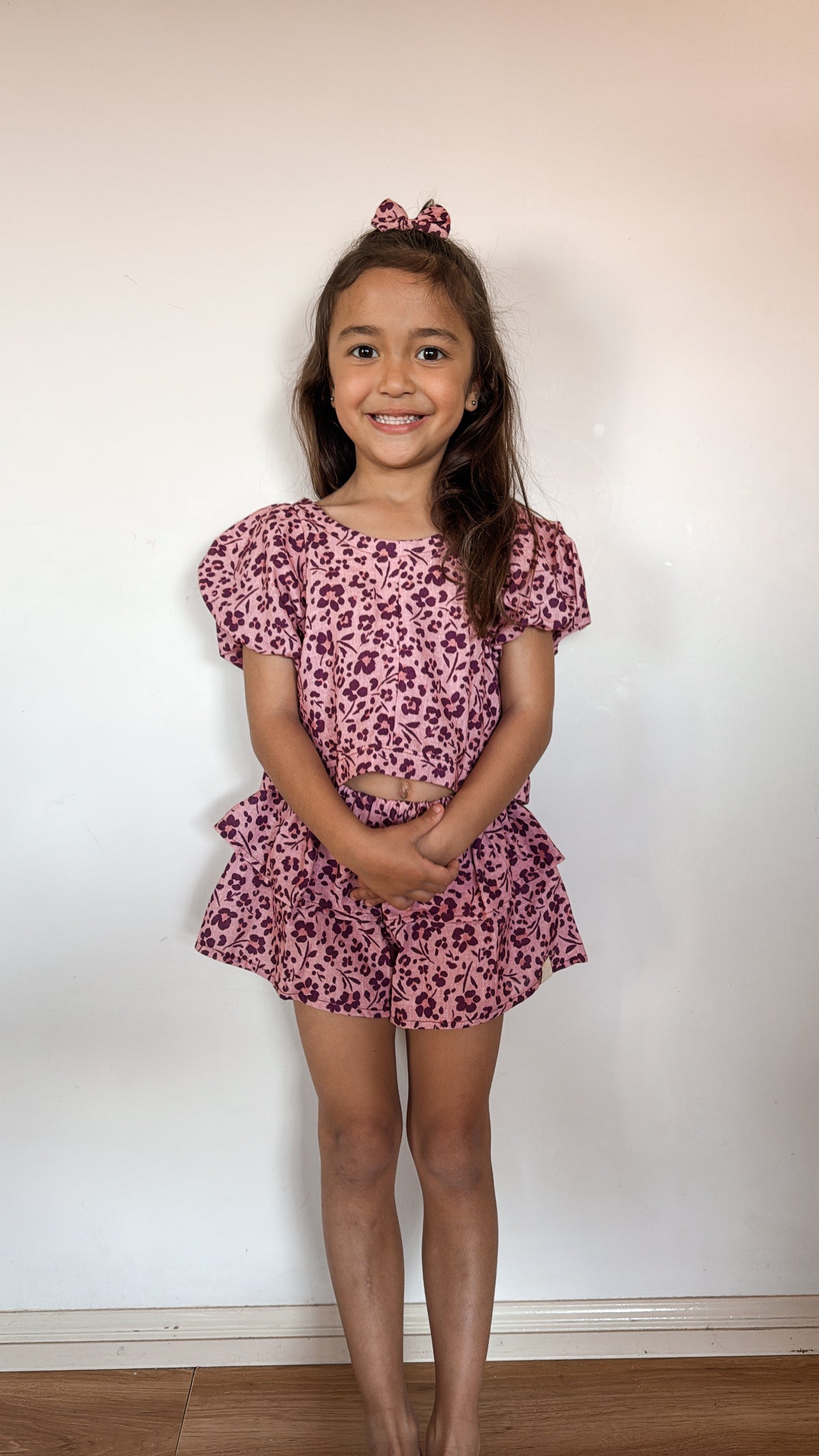 Elora Top - Animal Floral