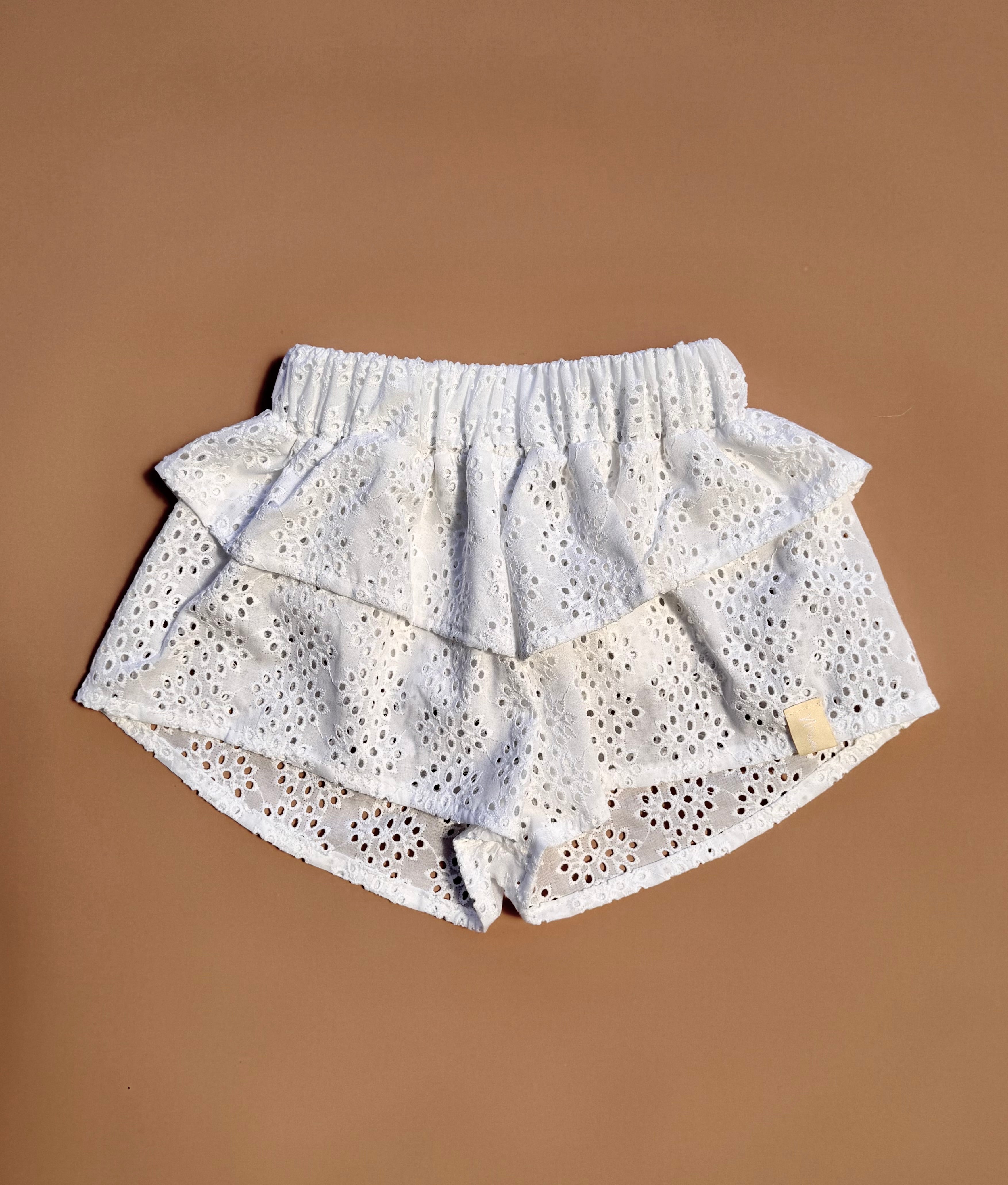 Kendall Shorts - White Broderie