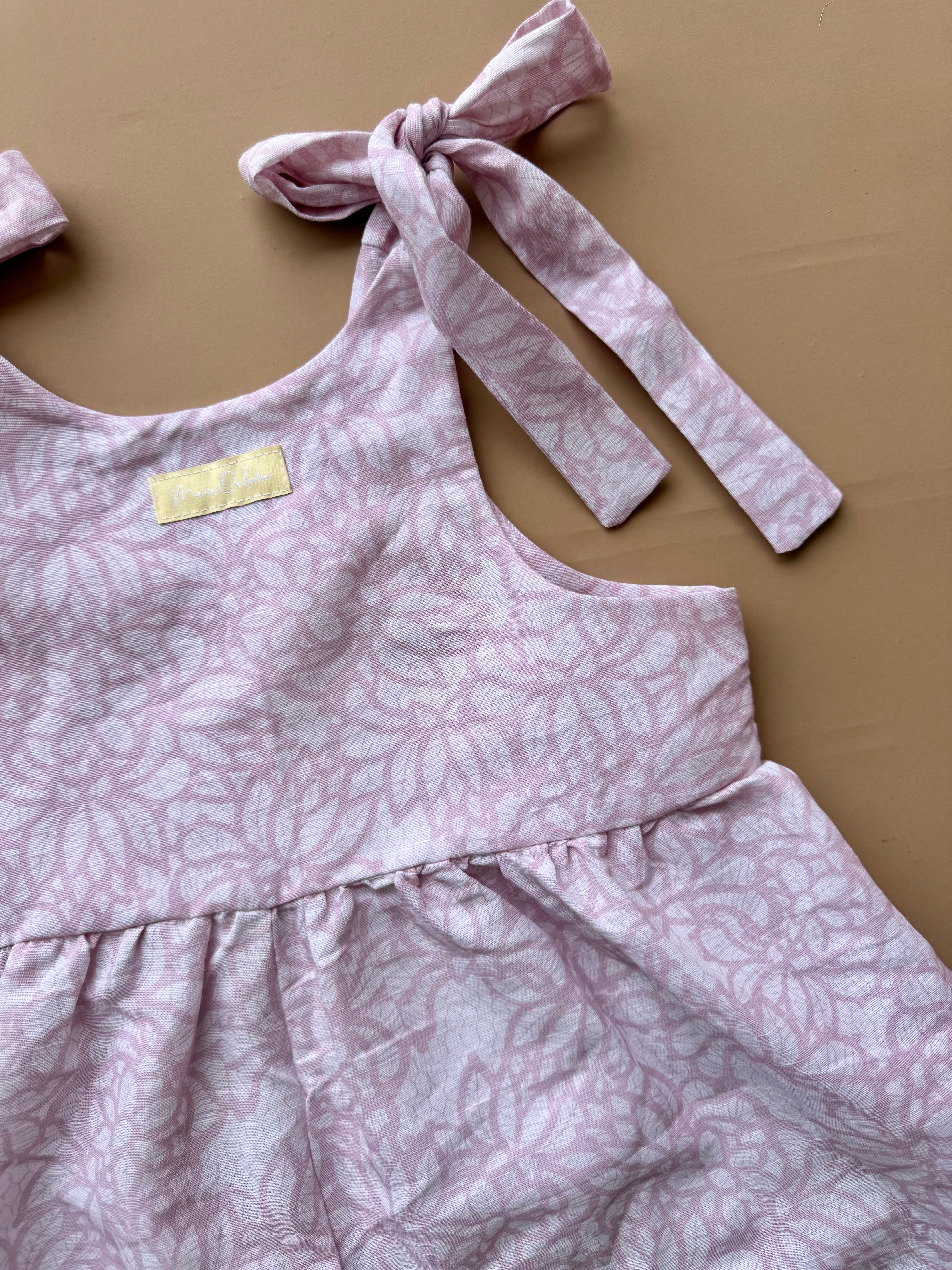 Hallie Playsuit - Pink Paisley