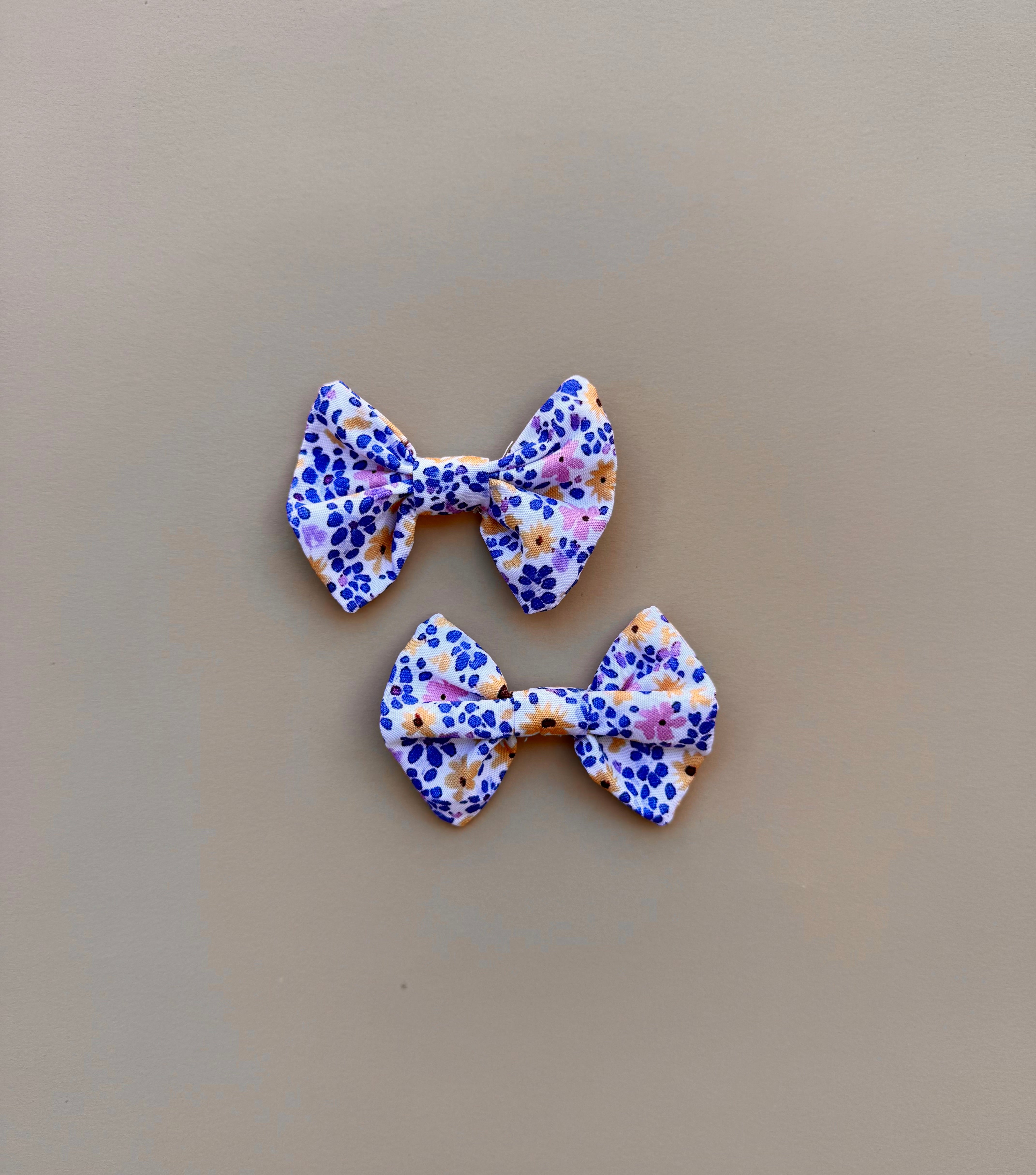 Bow Clip Set - Summer Floral