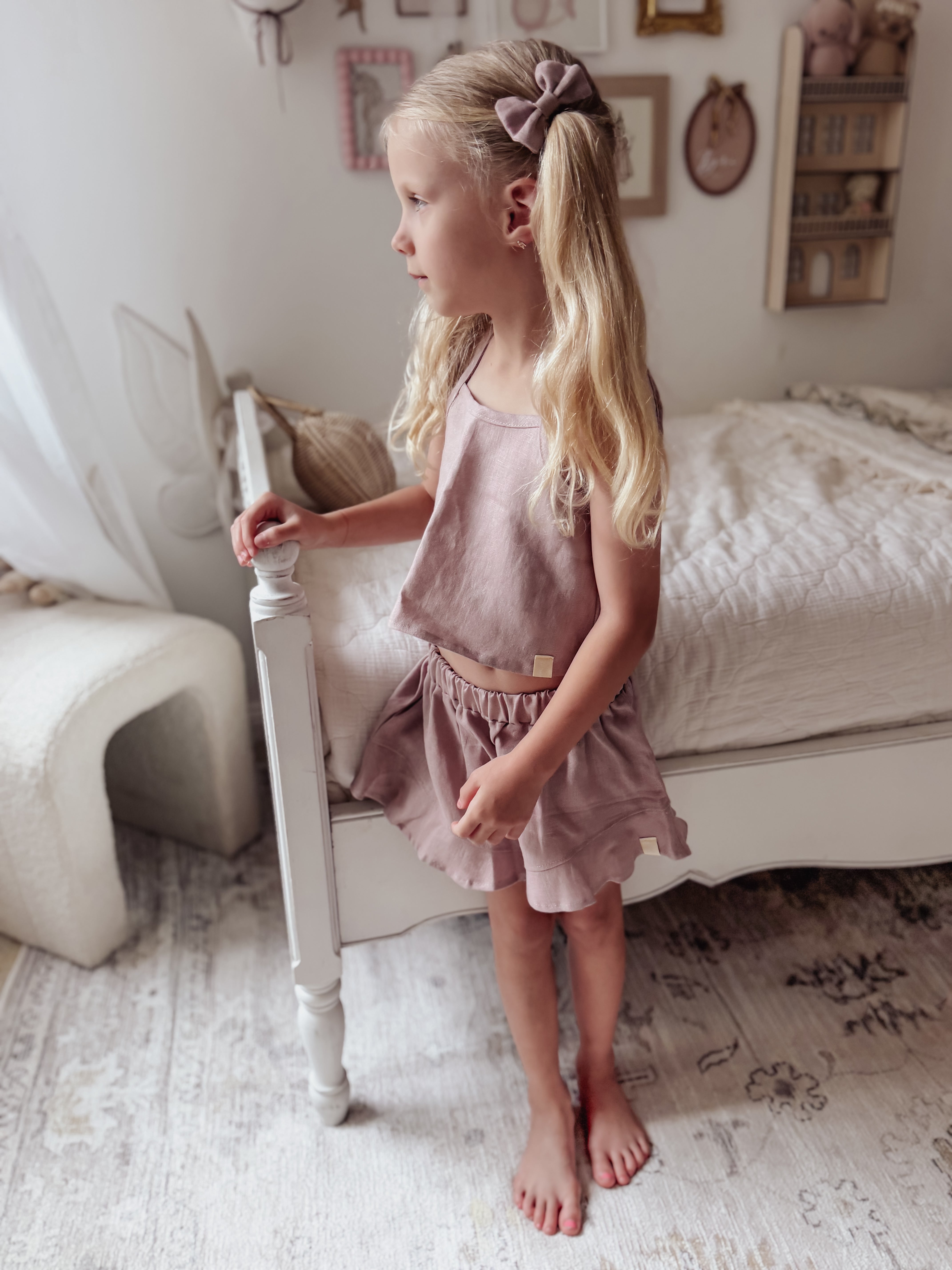 Cropped Cami - Musk Linen