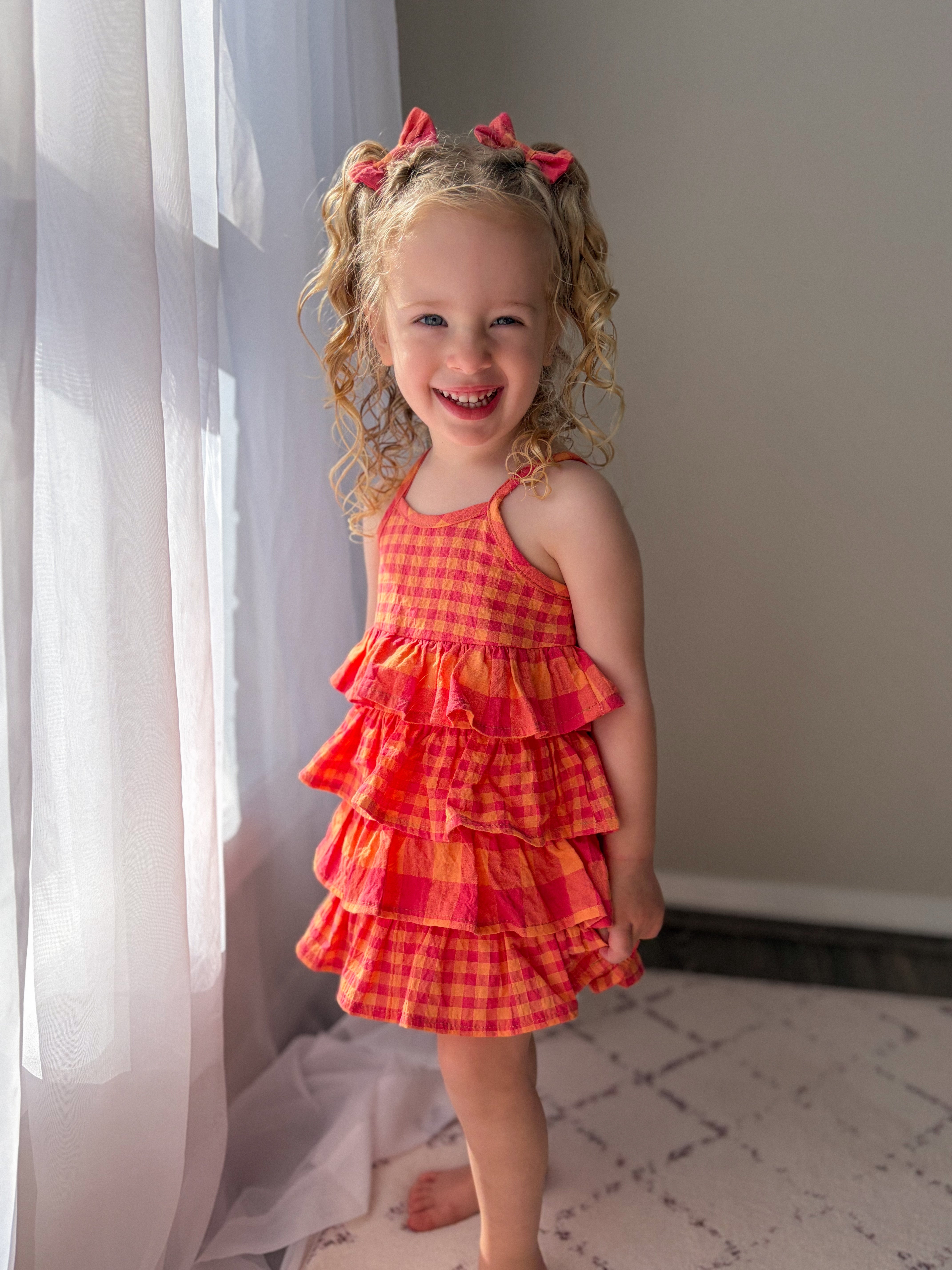 RaRa Dress - Melon Crush Gingham