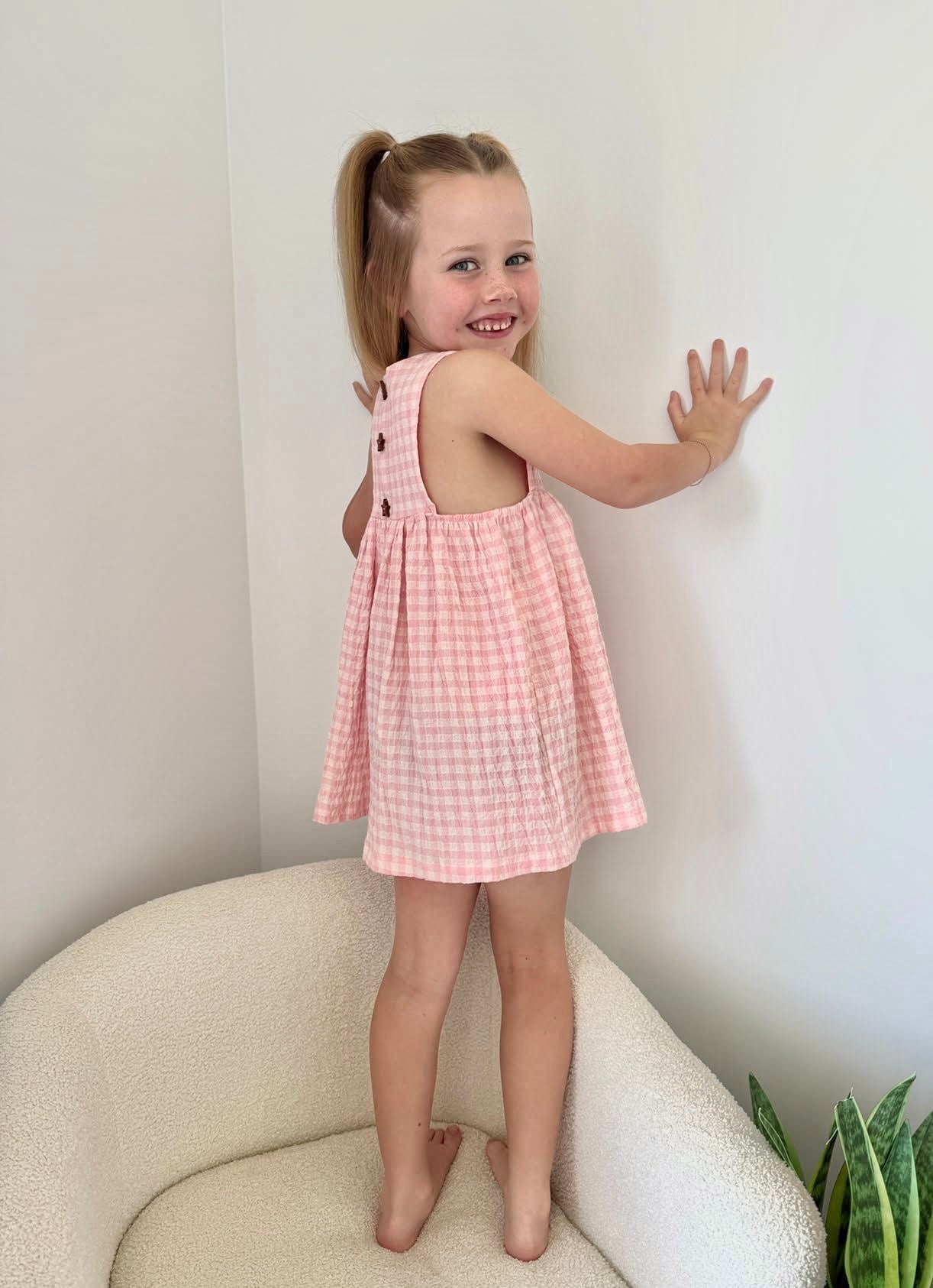 Minna Dress - Candy Gingham