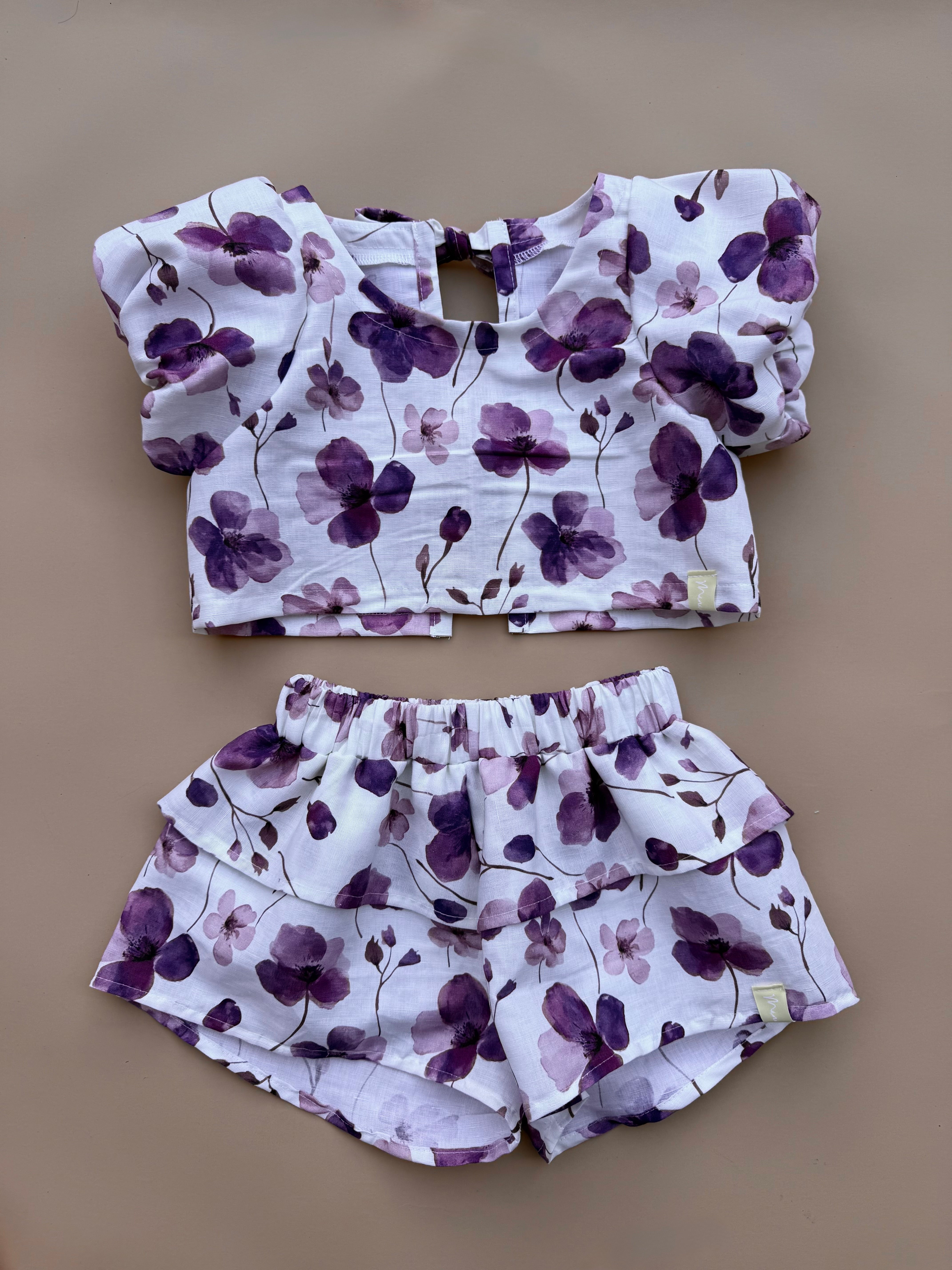 Kendall Shorts - Violets