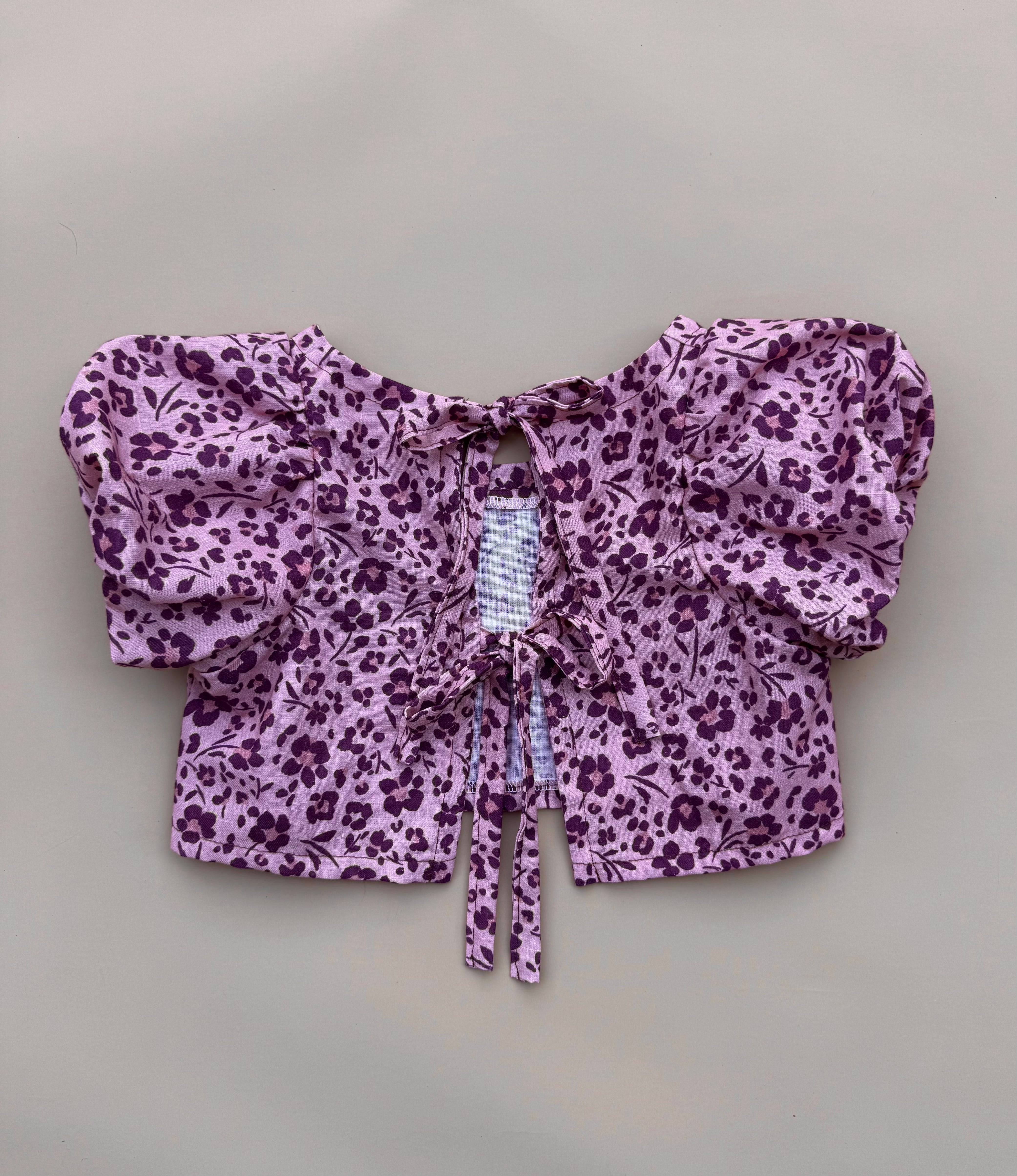 Elora Top - Animal Floral