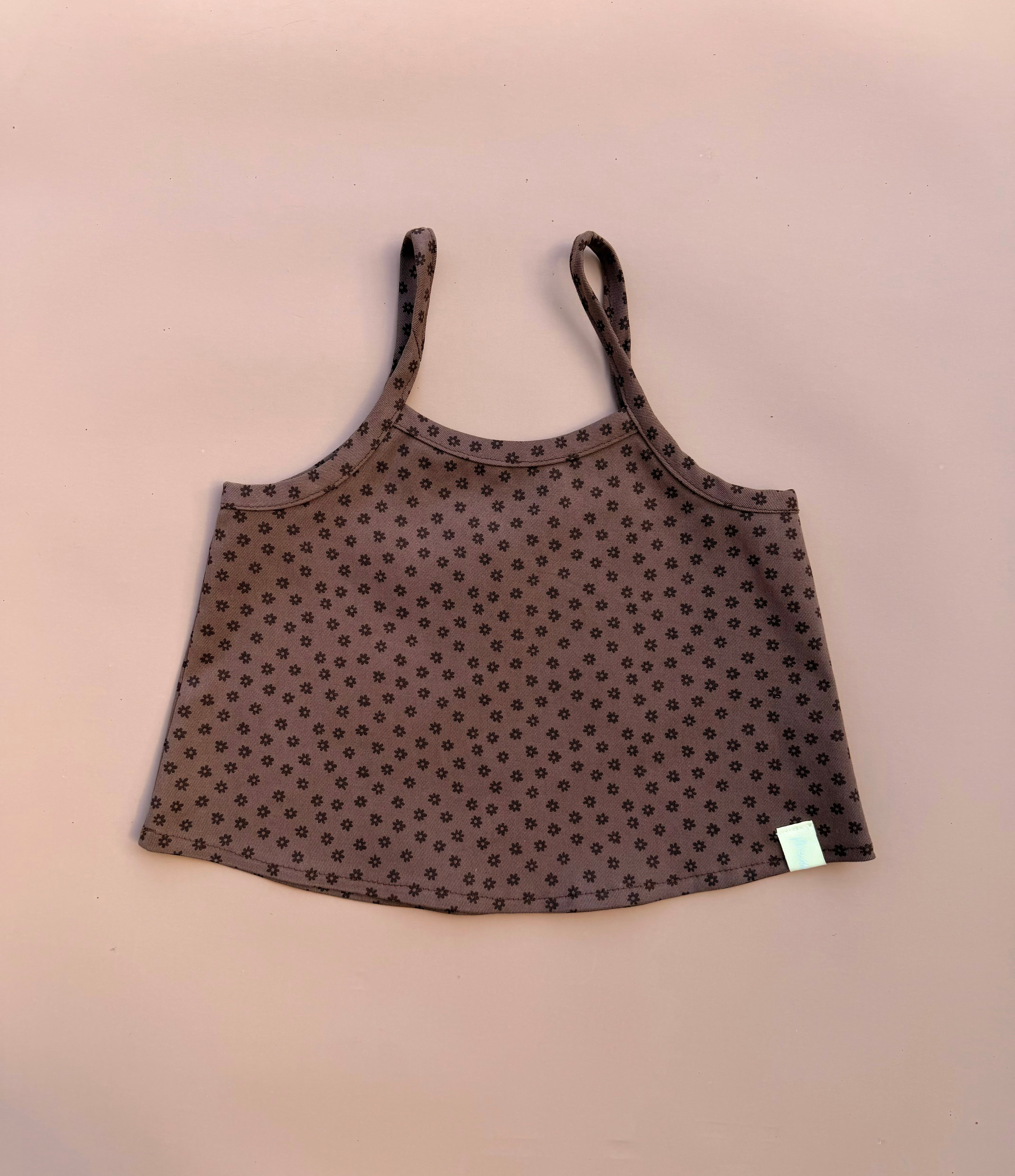Cropped Cami - Chocolate Floral