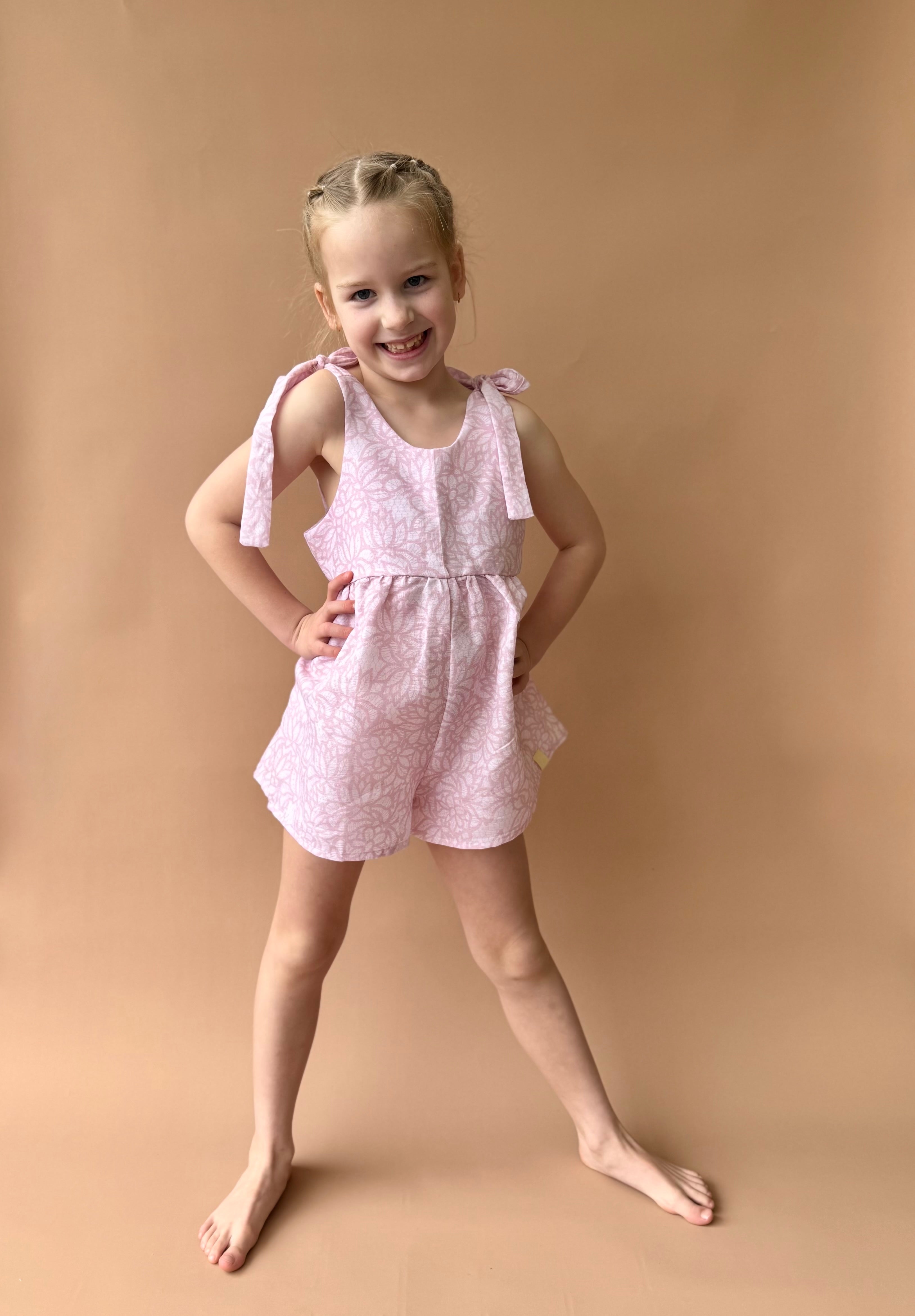 Hallie Playsuit - Pink Paisley
