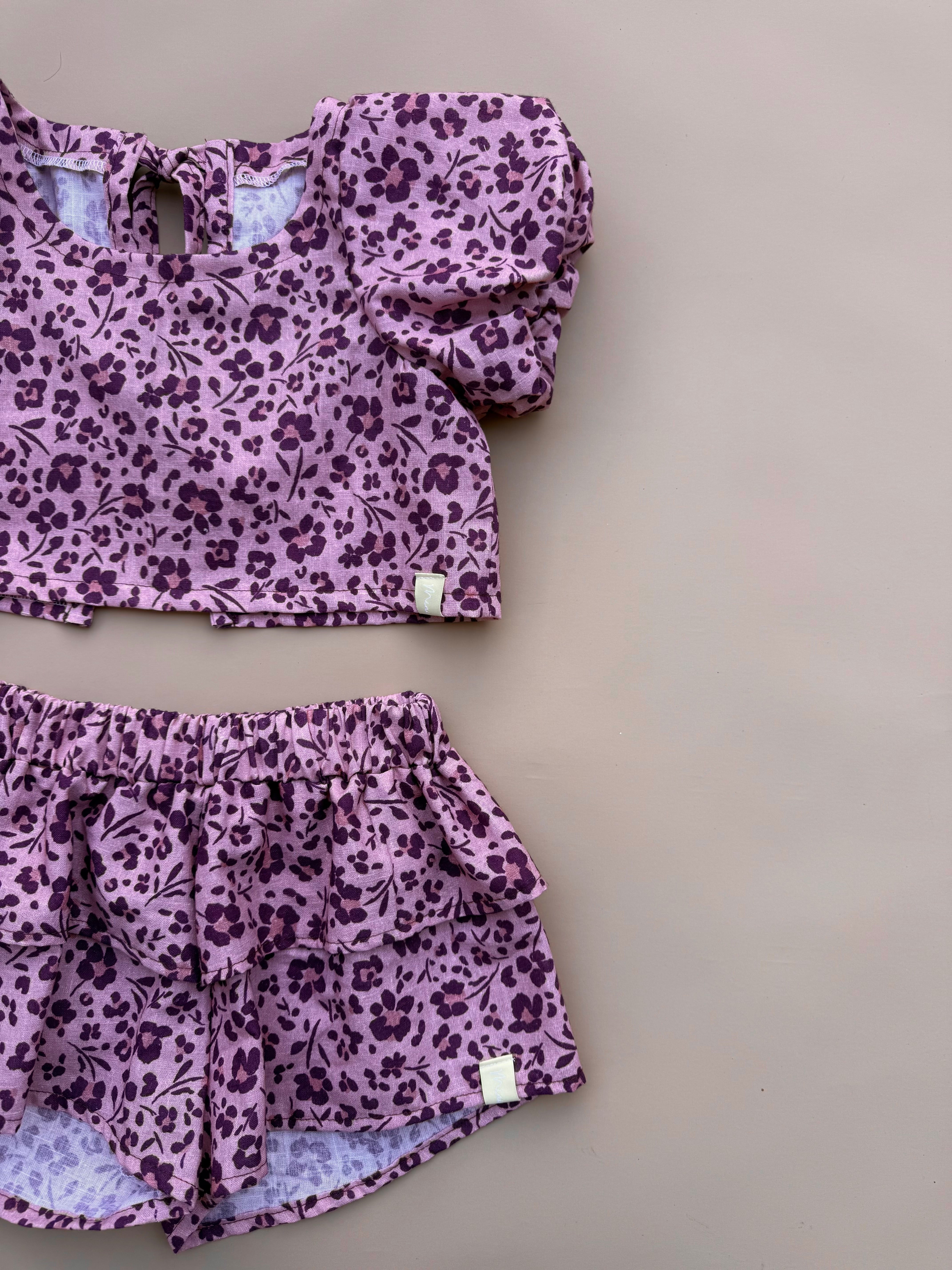 Elora Top - Animal Floral