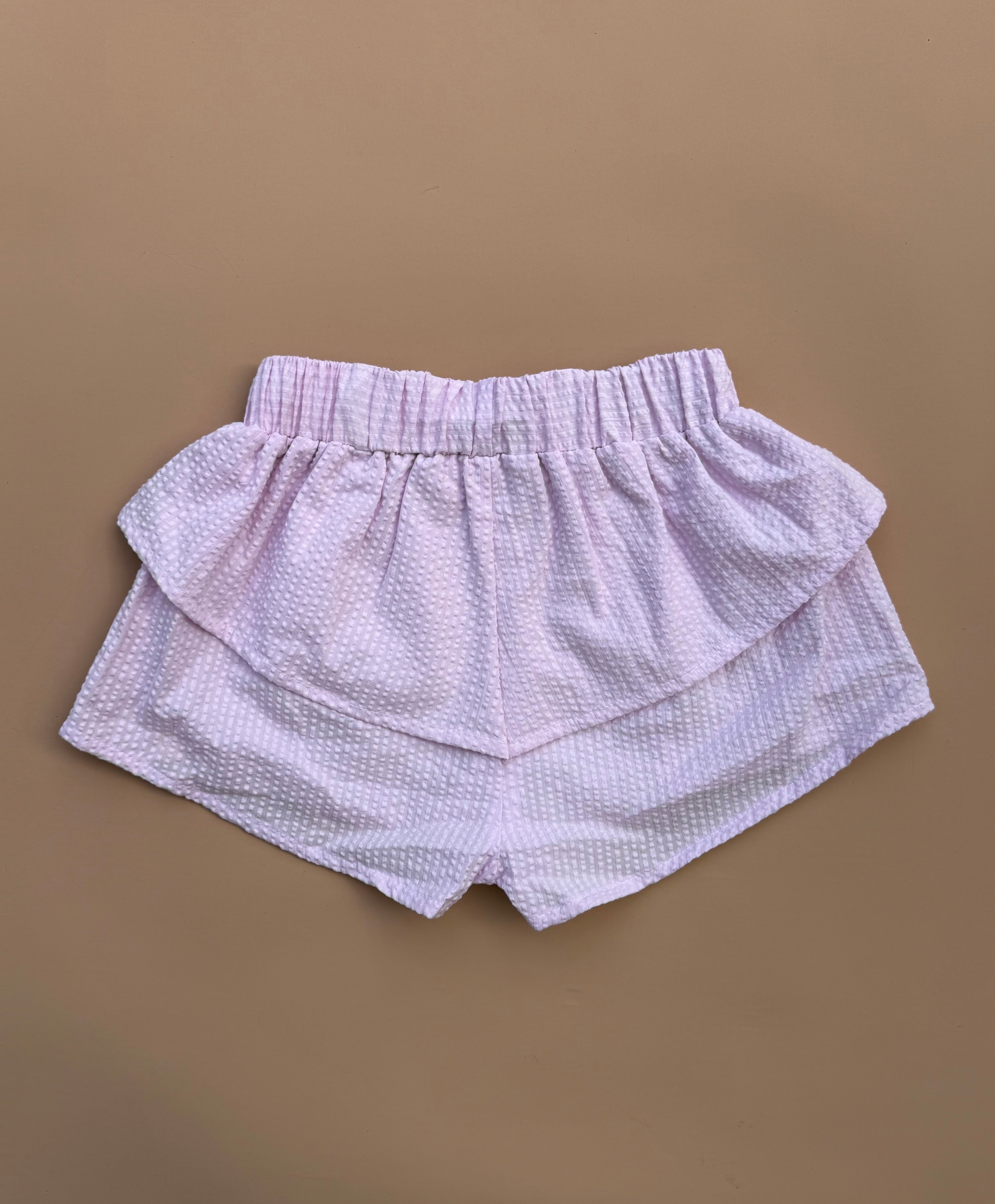 Kendall Shorts - Lilac Seersucker