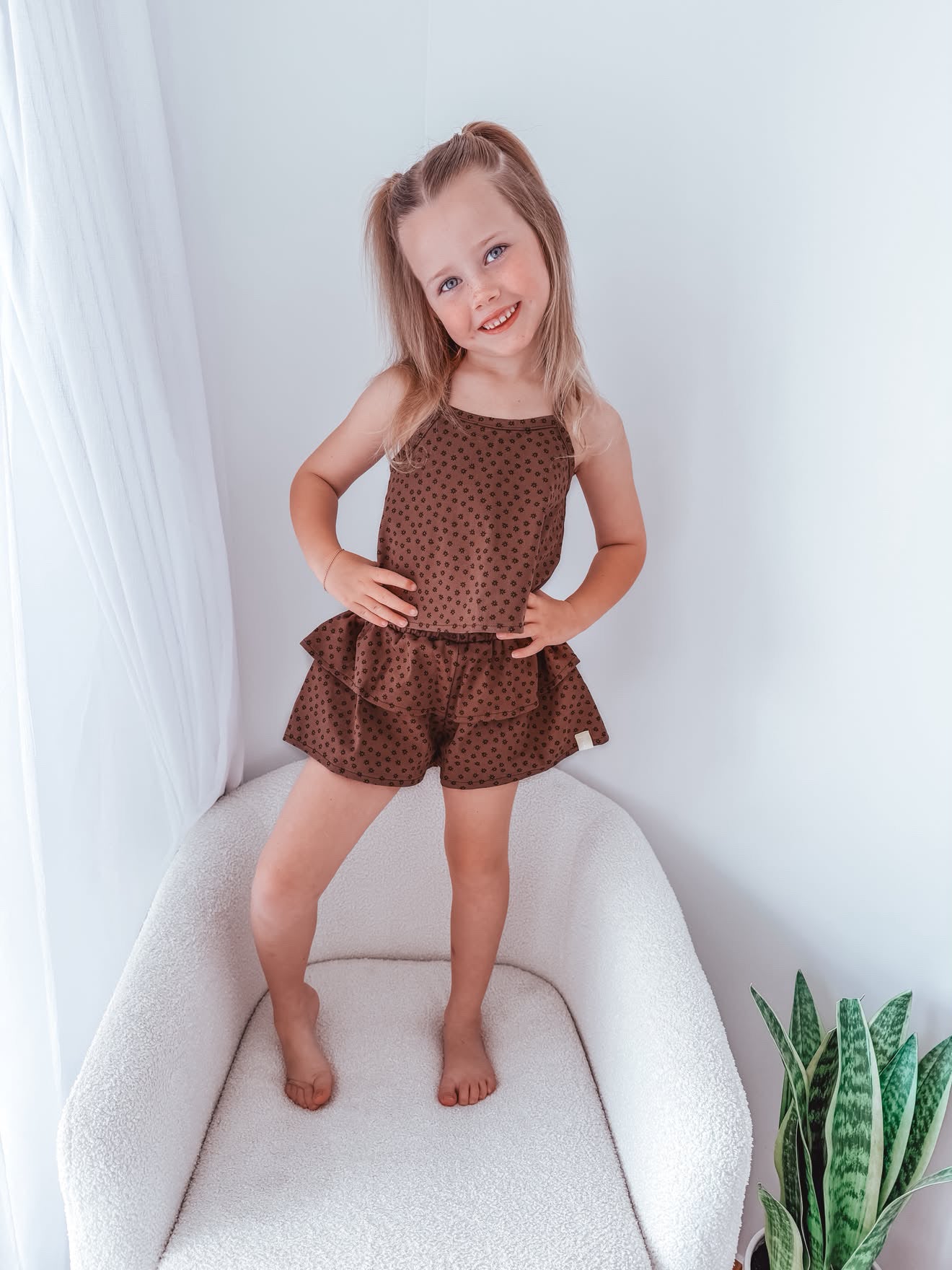 Kendall Shorts - Chocolate Floral