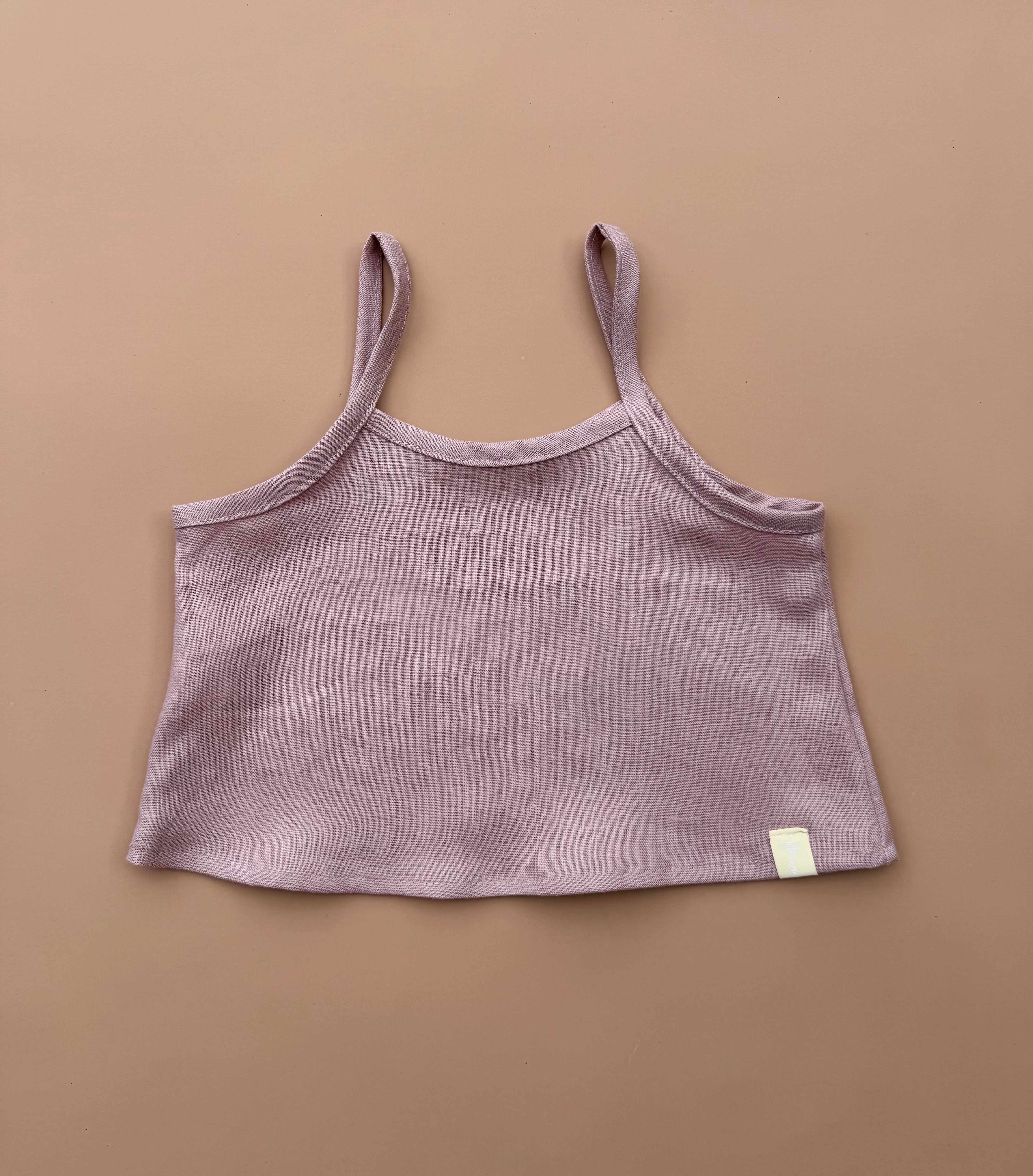 Cropped Cami - Musk Linen