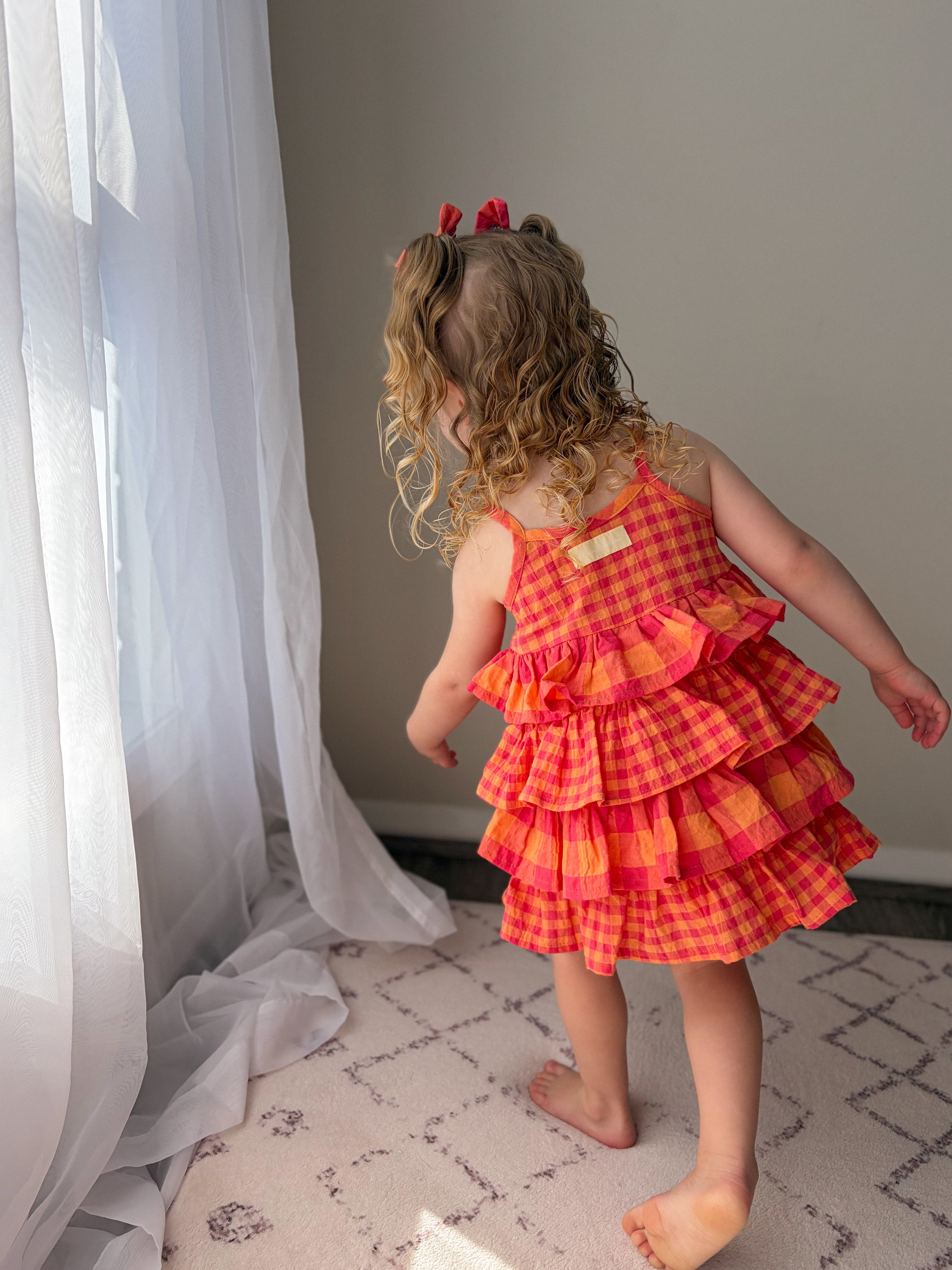 RaRa Dress - Melon Crush Gingham