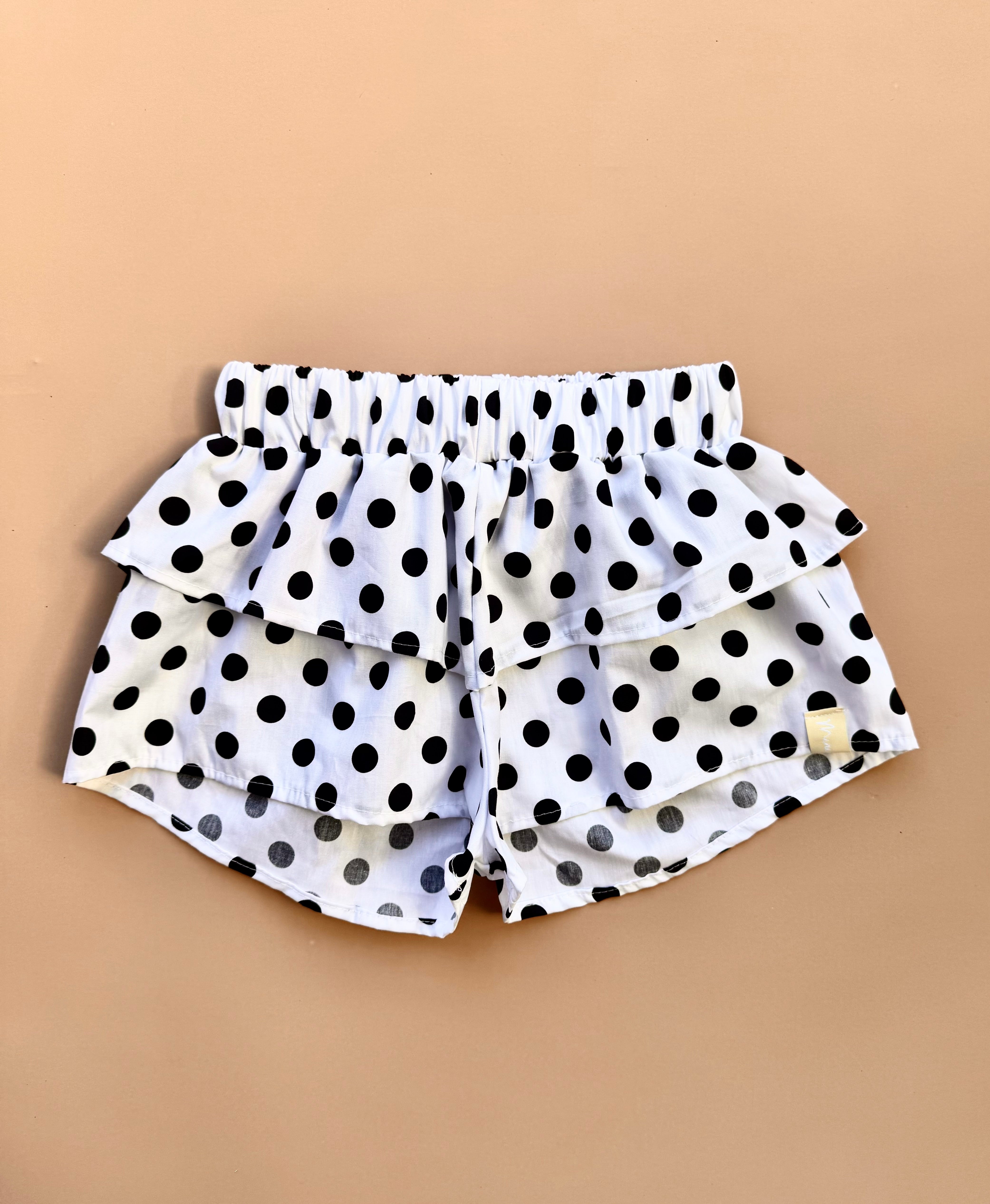 Kendall Shorts - Navy Polka Dot