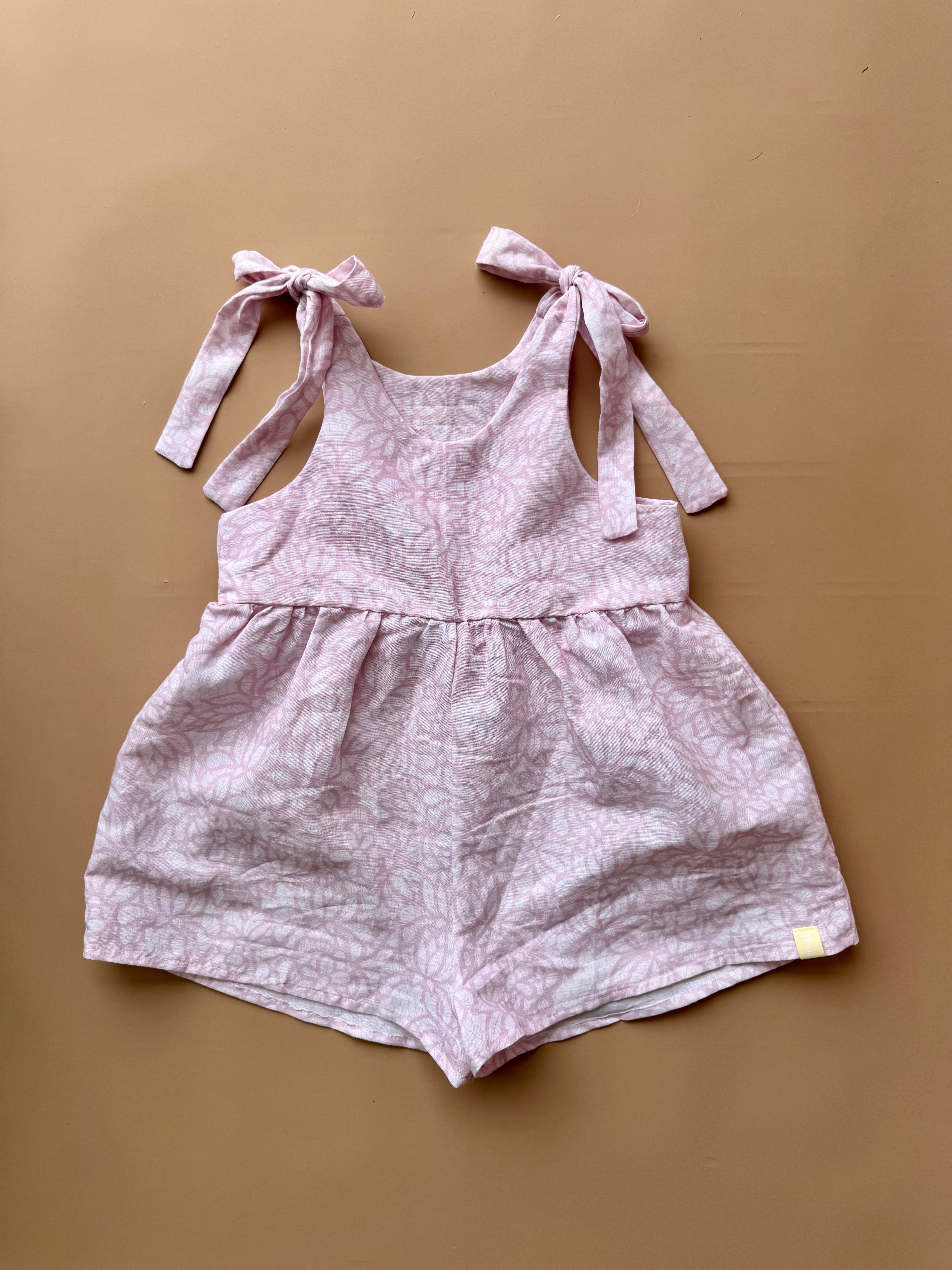 Hallie Playsuit - Pink Paisley