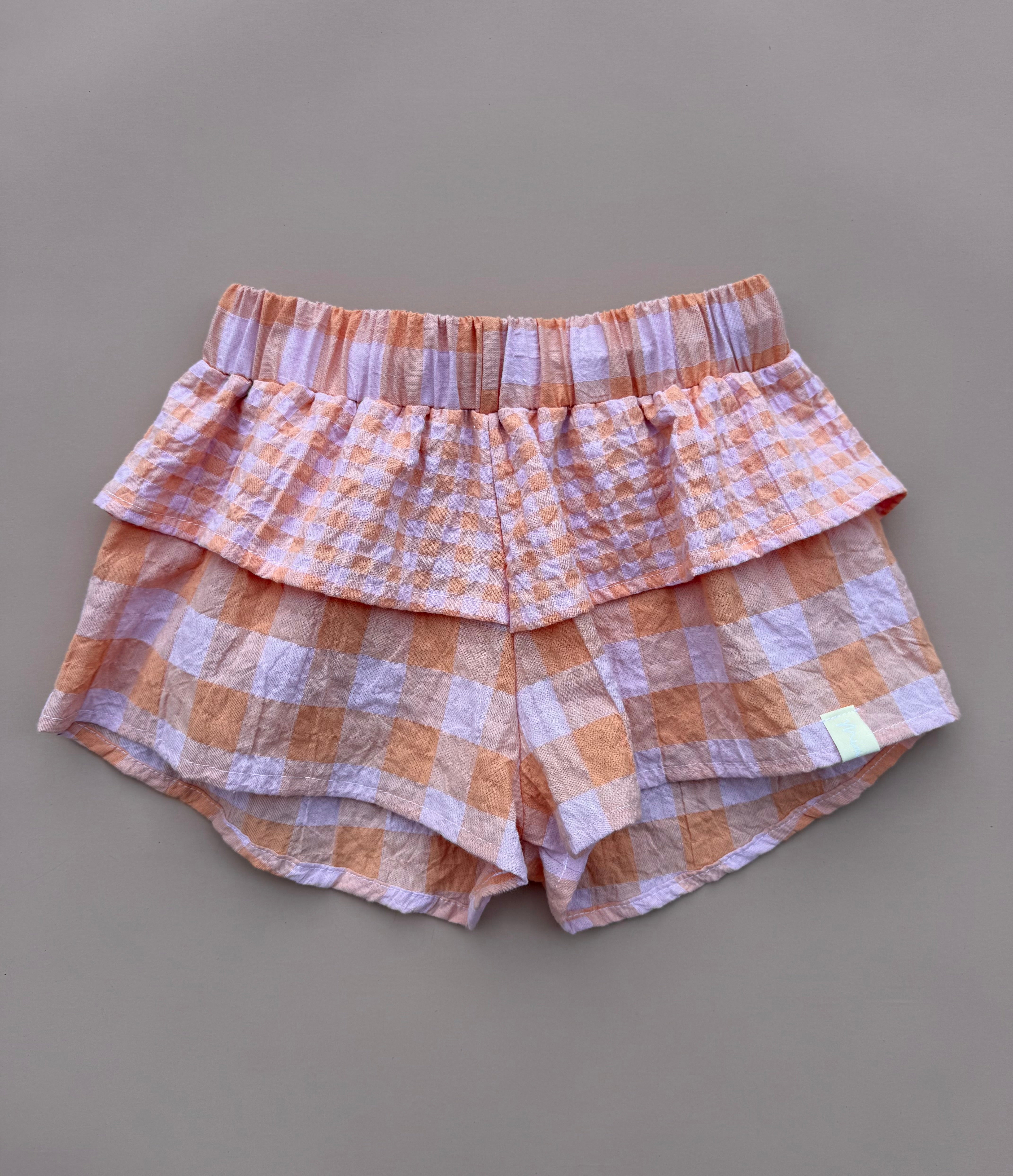 Kendall Shorts - Pink & Orange Gingham