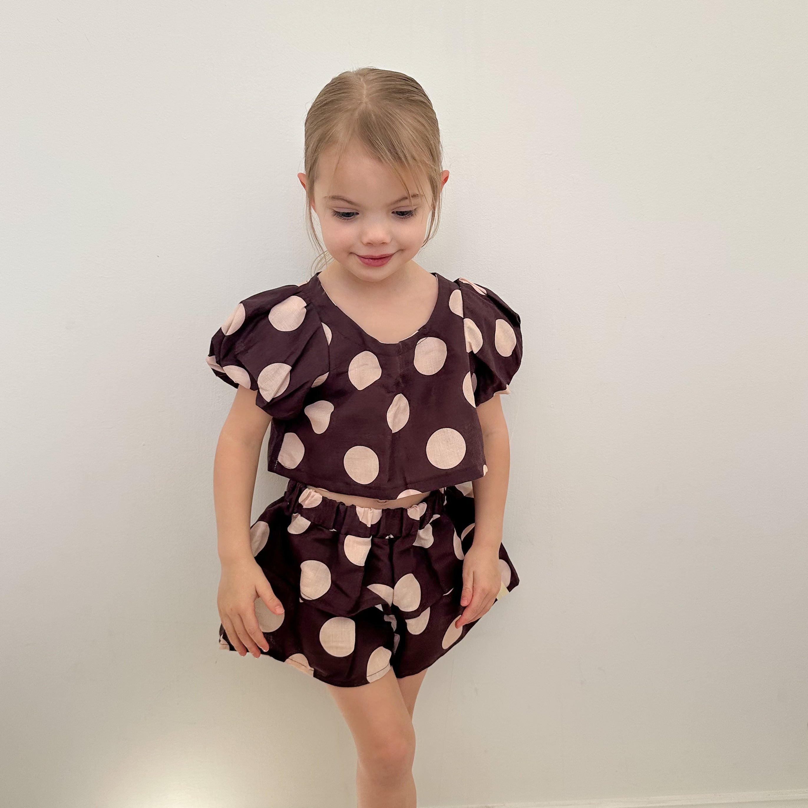 Kendall Shorts - Aubergine Spot