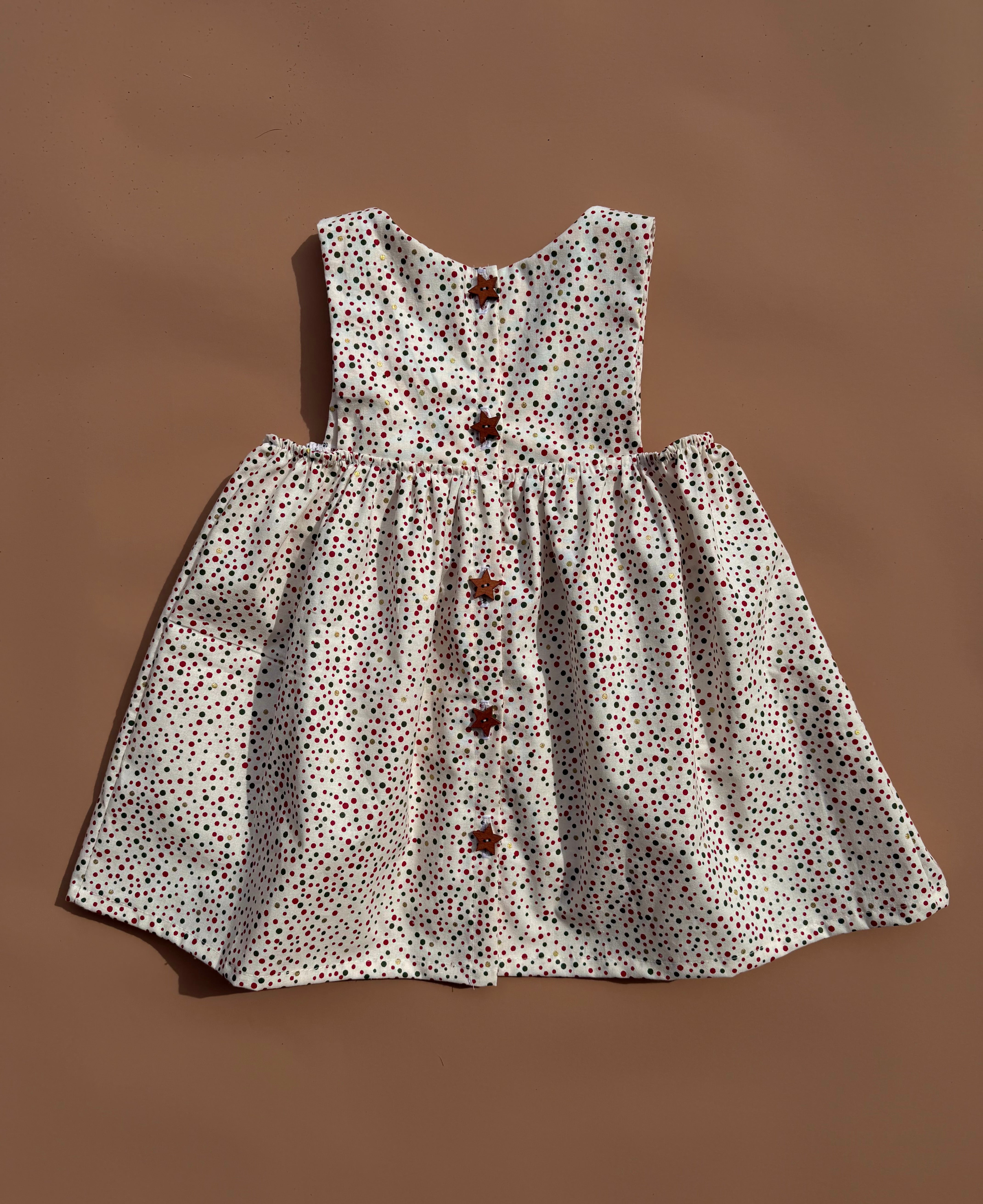 Minna Dress - Festive Ditsy Spots